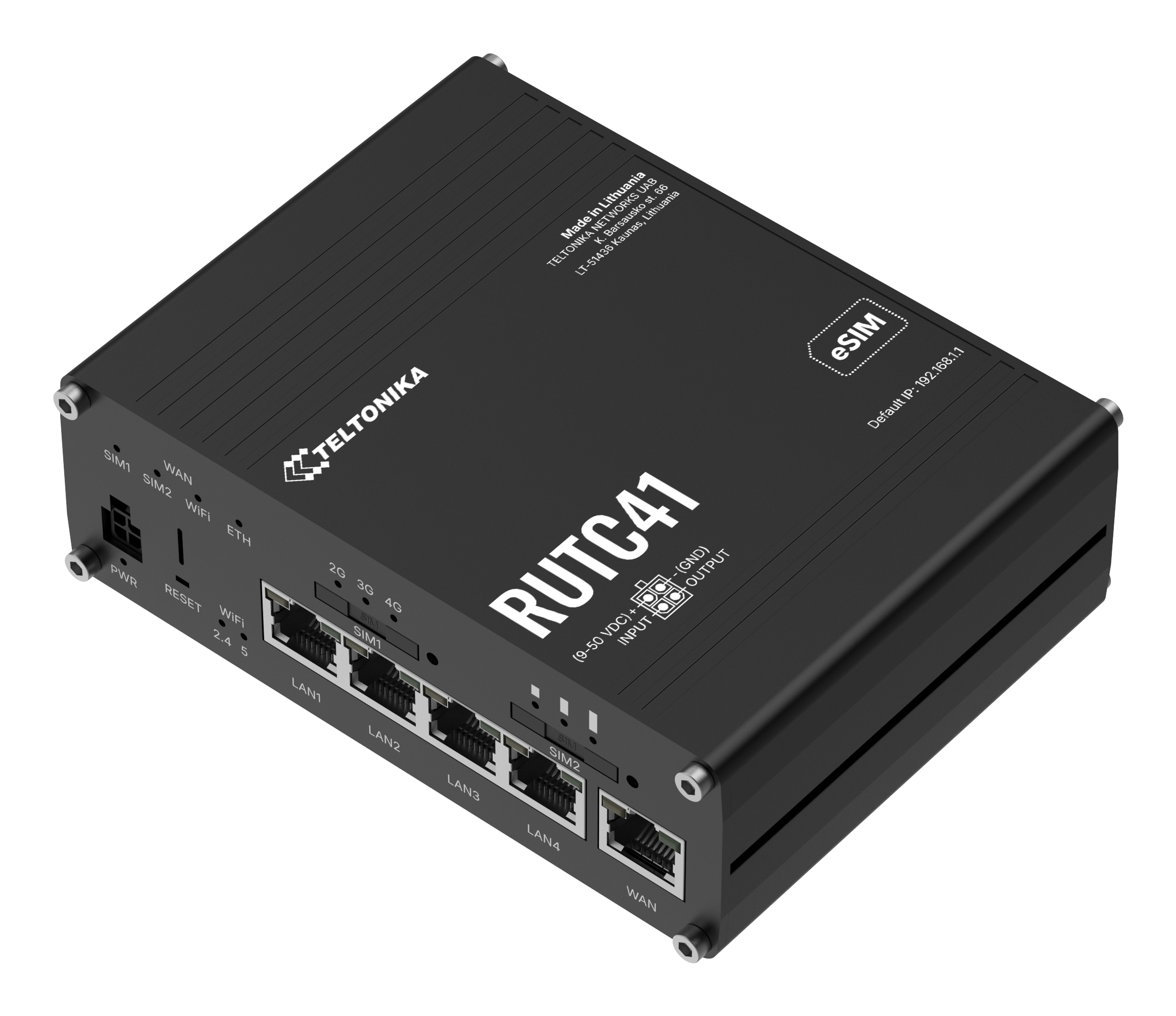 RUTC41000000 - Teltonika RUTC41 - Wireless Router - WWAN 4-port Switch
