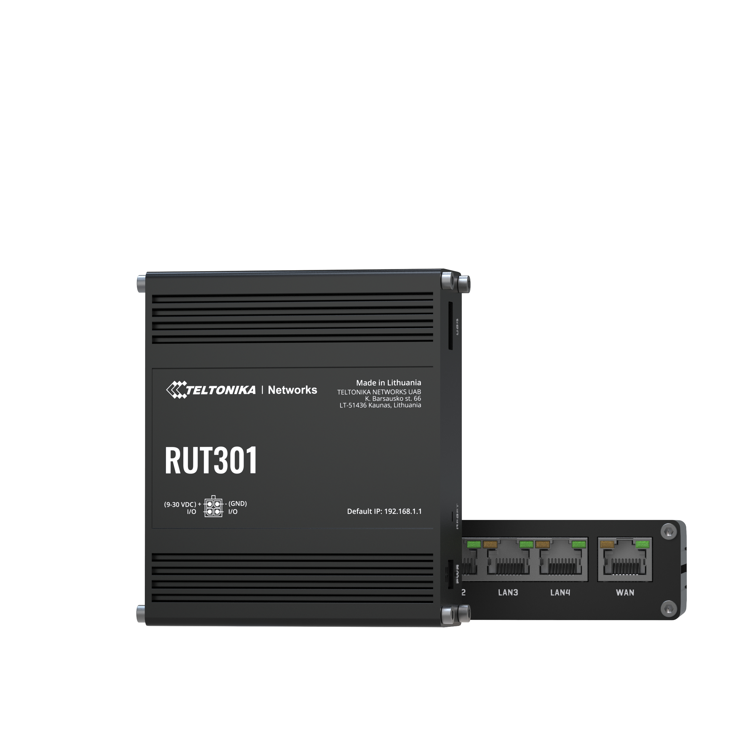 RUT301000000 - Teltonika RUT301 - Router with 4-port Switch - on
