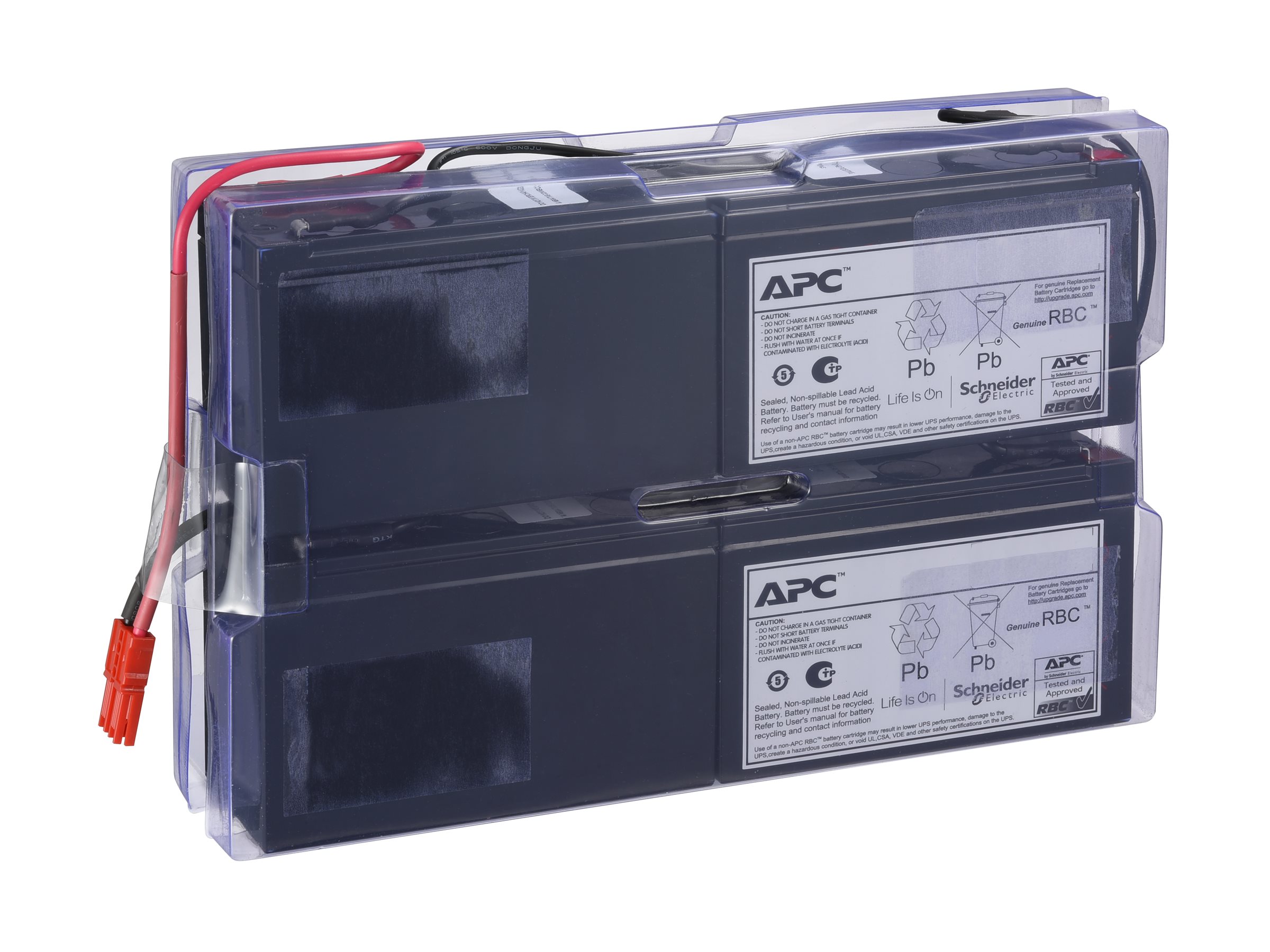 APCRBCV201 - APC UPS battery - 4 x battery - lead-acid - 9 Ah