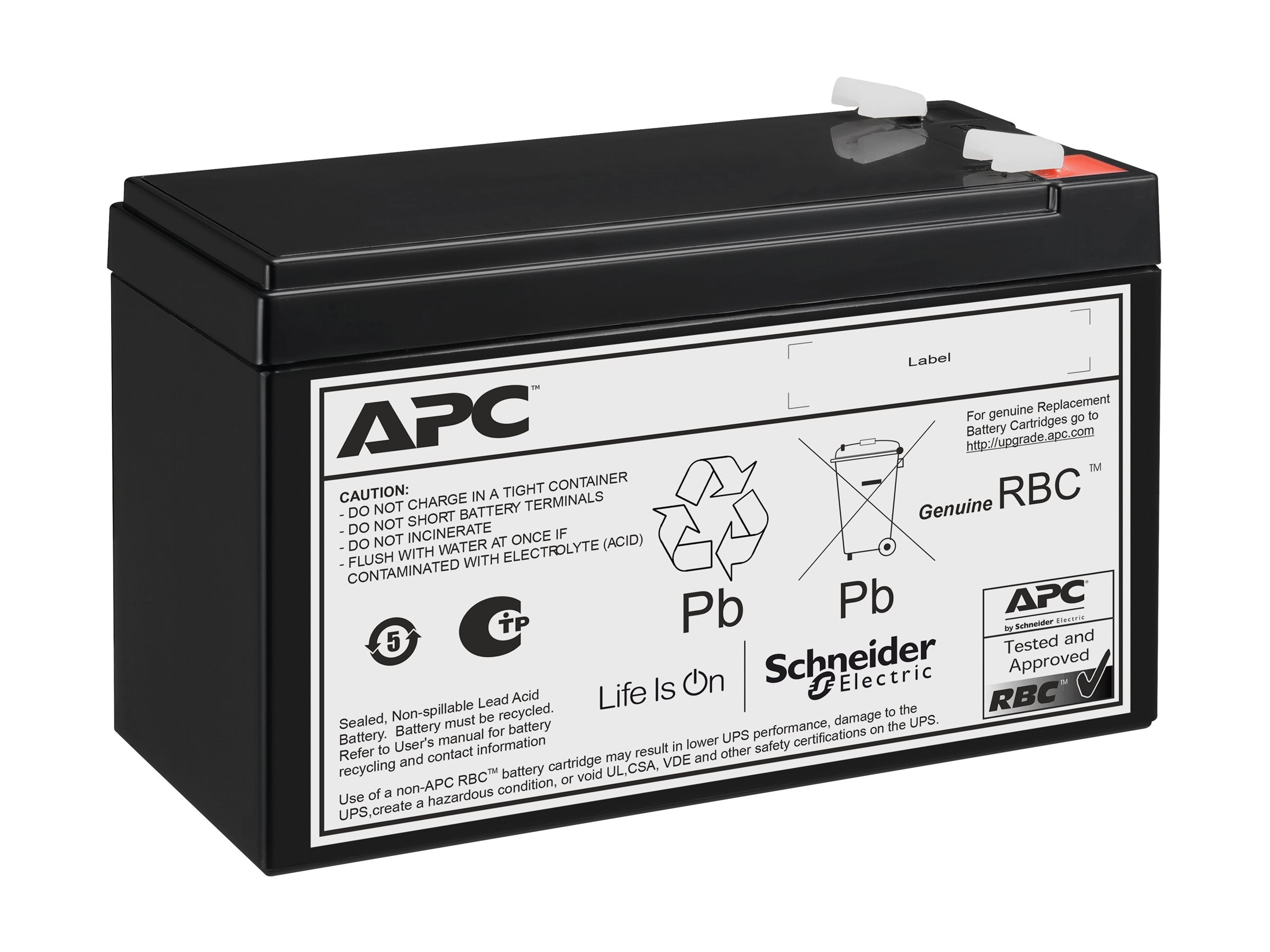 APCRBCV210 - APC UPS battery - VRLA - 1 x battery - lead-acid