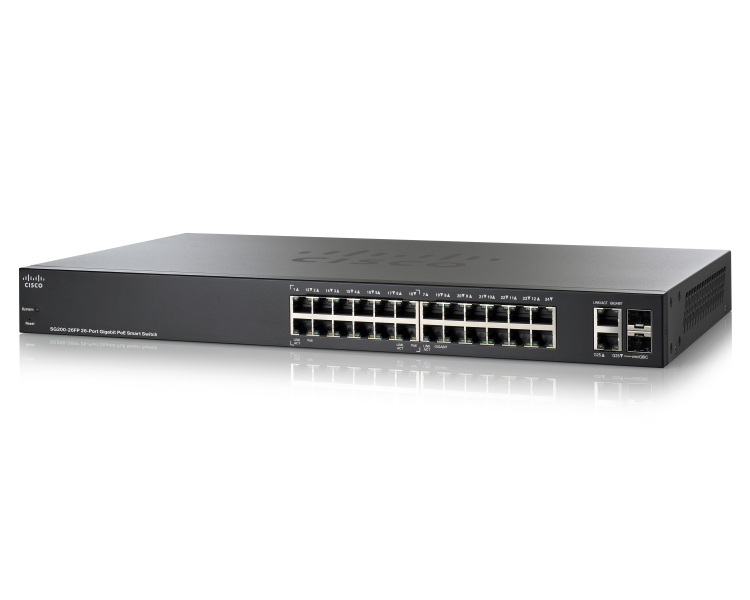 SG200-26FP-EU - Cisco SG200-26FP Managed PoE Switch, 24x 10/100/1000