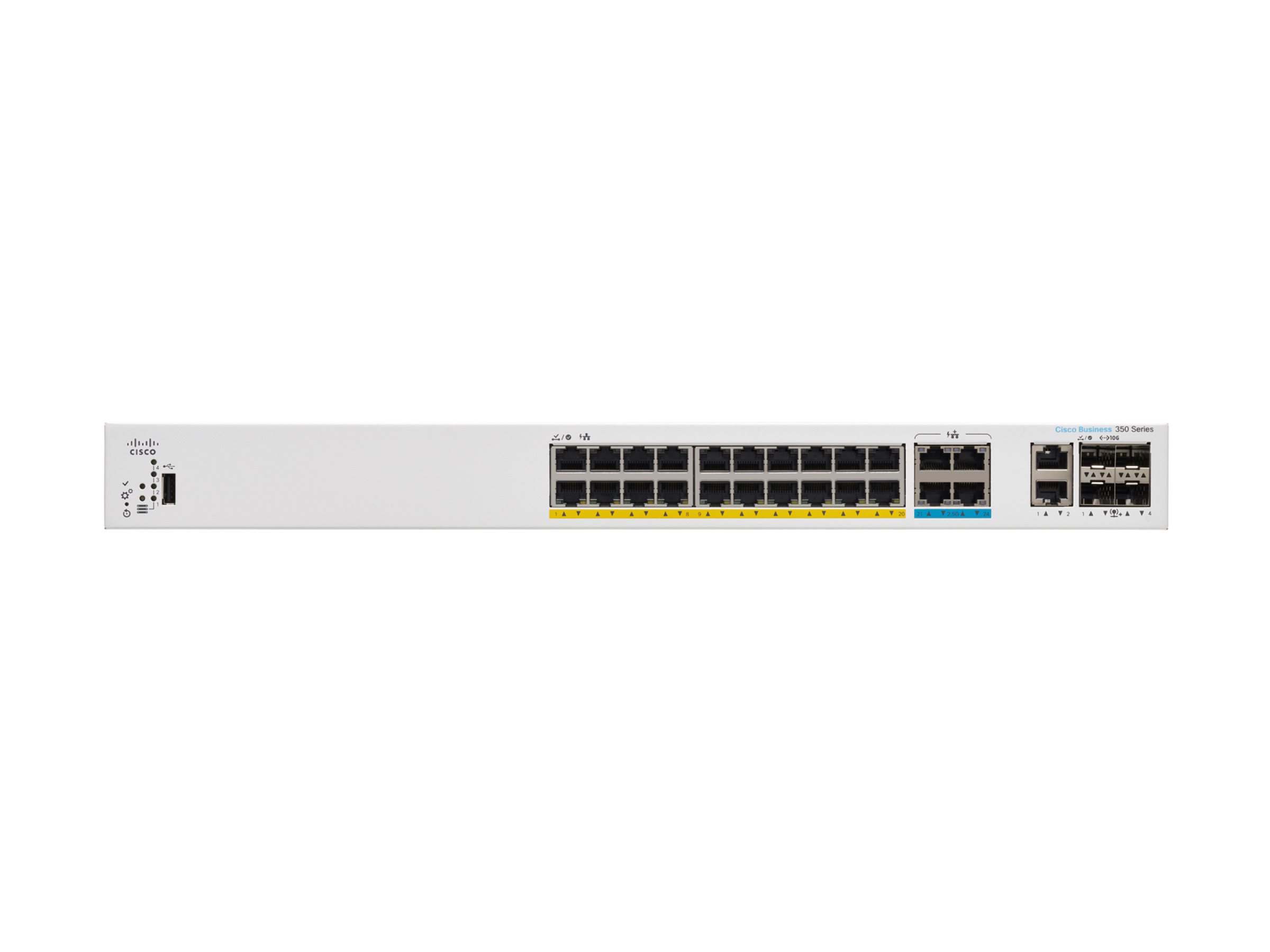 C1300-24MGP-4X - Conmutador Cisco Catalyst 1300 - 24 puertos - Gestionado de capa 3 - PoE+