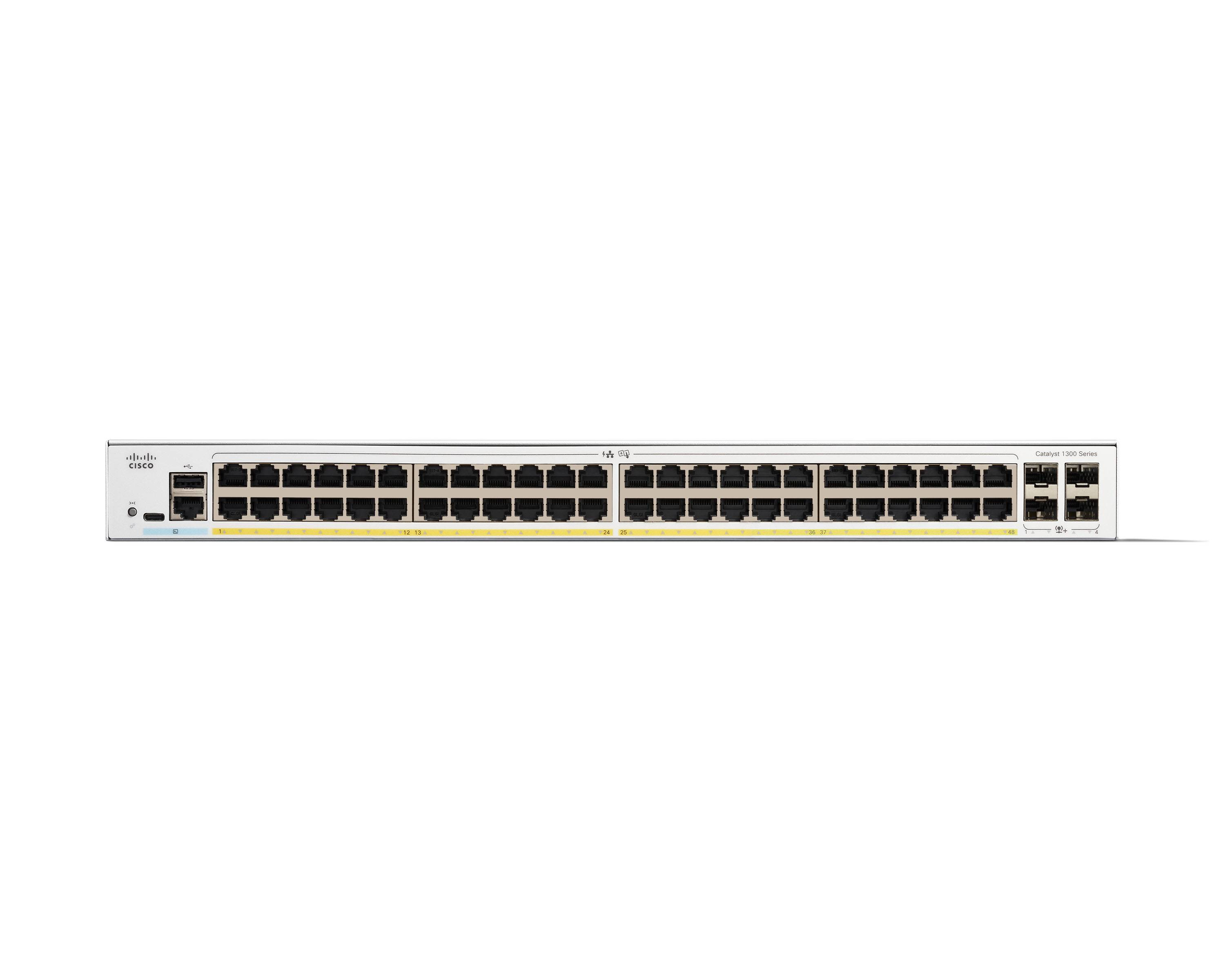 C1300-48FP-4X - Conmutador Cisco Catalyst 1300 - 48 puertos - Gestionado L3 - PoE+