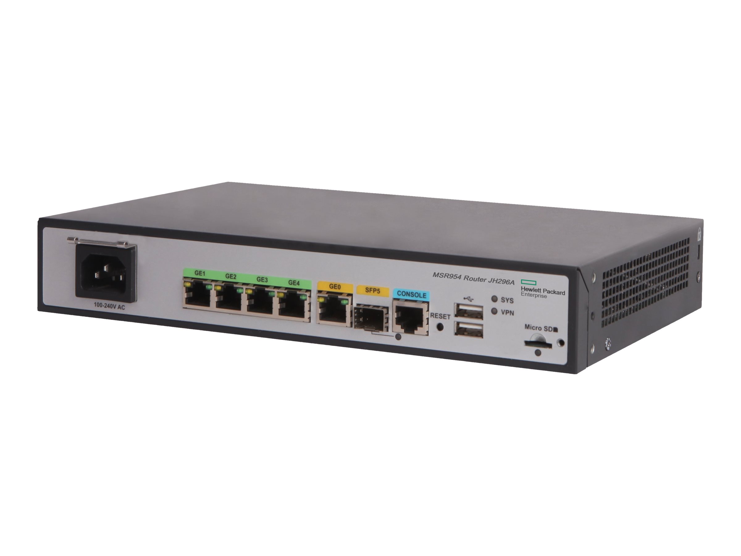 JH296A - HPE MSR954 - Router with 4-port switch - 1GbE - to