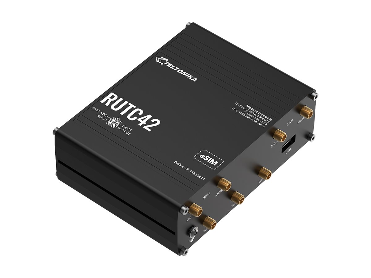 RUTC42000000 - Teltonika RUTC42 - Wireless Router - WWAN 4-port Switch