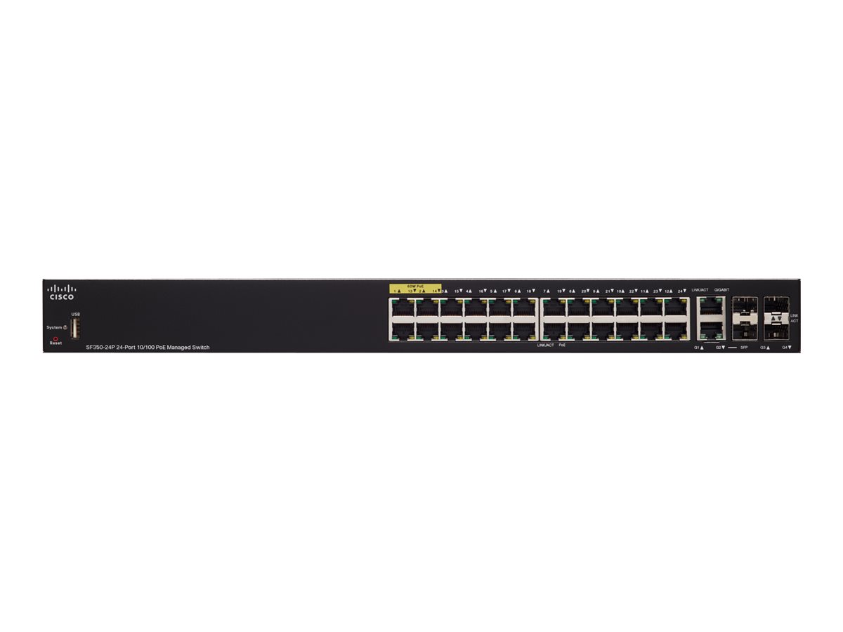 SF350-24P-K9-EU - Commutateur Cisco Business 350 - 24 ports - Géré L3 - PoE+