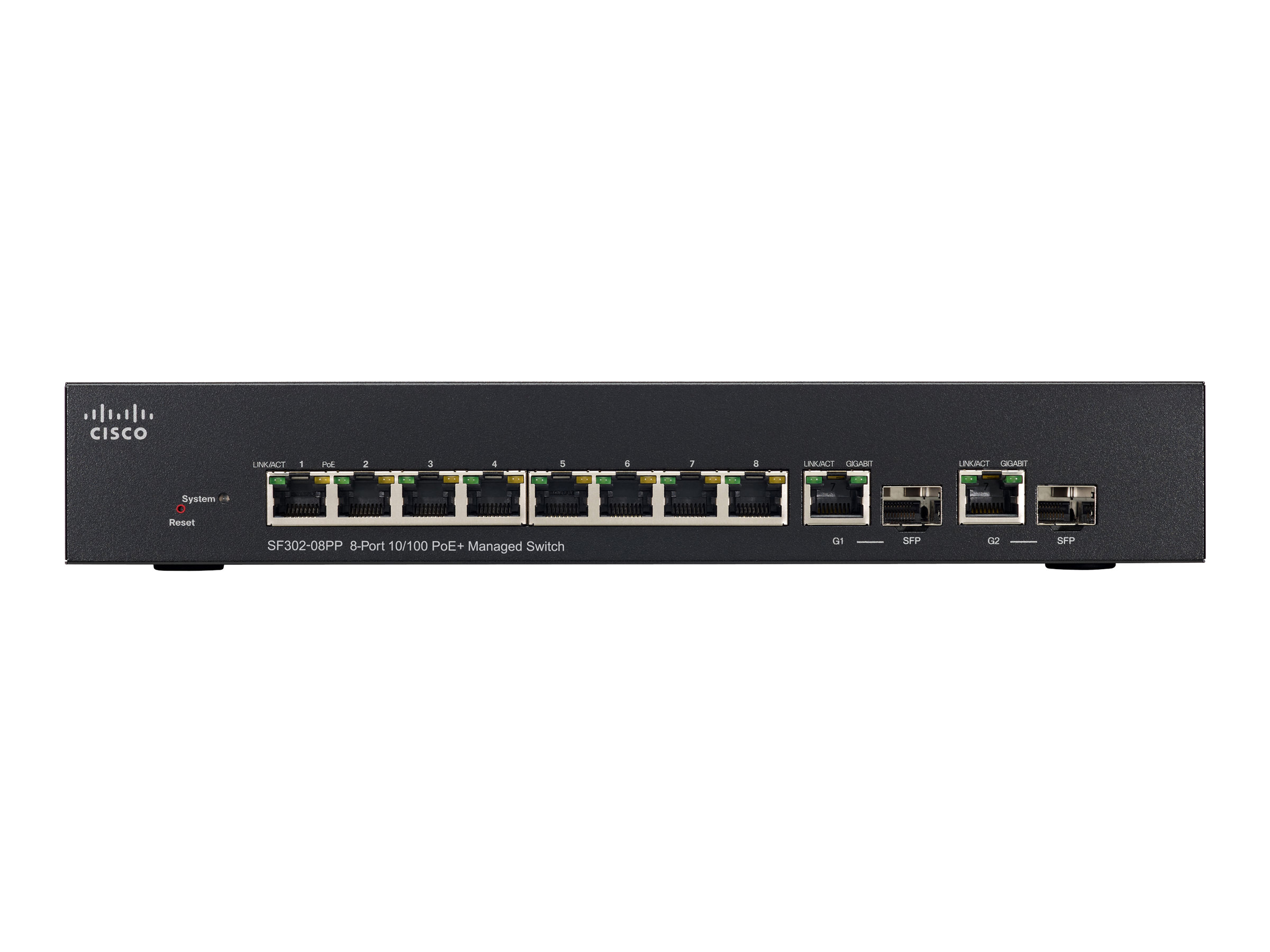 SF302-08PP-K9-EU - Switch Cisco Business 300 - 8 porte - Gestito L3 - PoE+