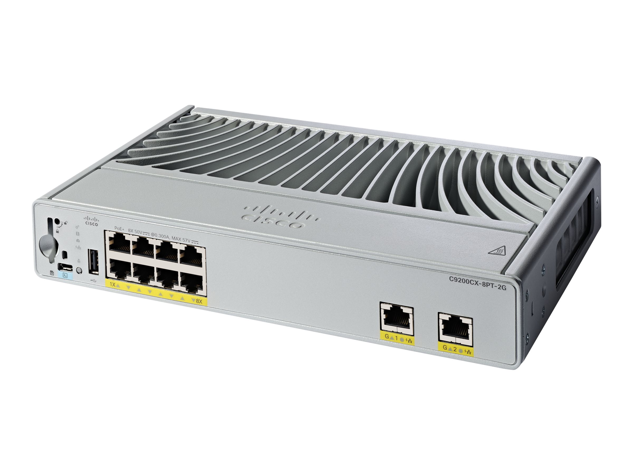 C9200CX-8PT-2G-E - Cisco Catalyst 9200CX - Network Essentials - Switch - kompakt - L3 - managed - 8 x 10/100/1000 (PoE+)