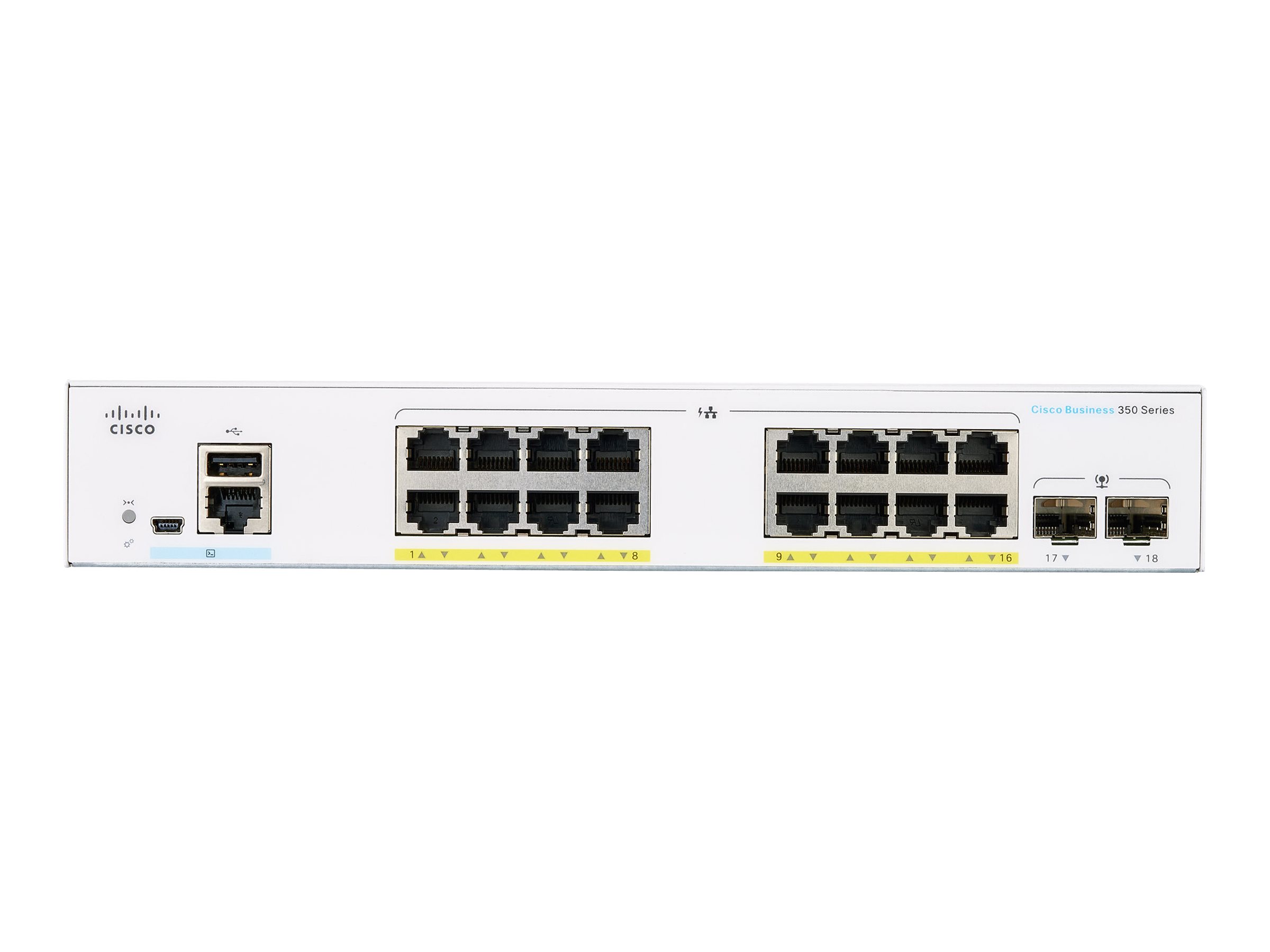 CBS350-16P-2G-EU - Switch Cisco Business 350 - 16 porte - Gestito L3 - PoE+
