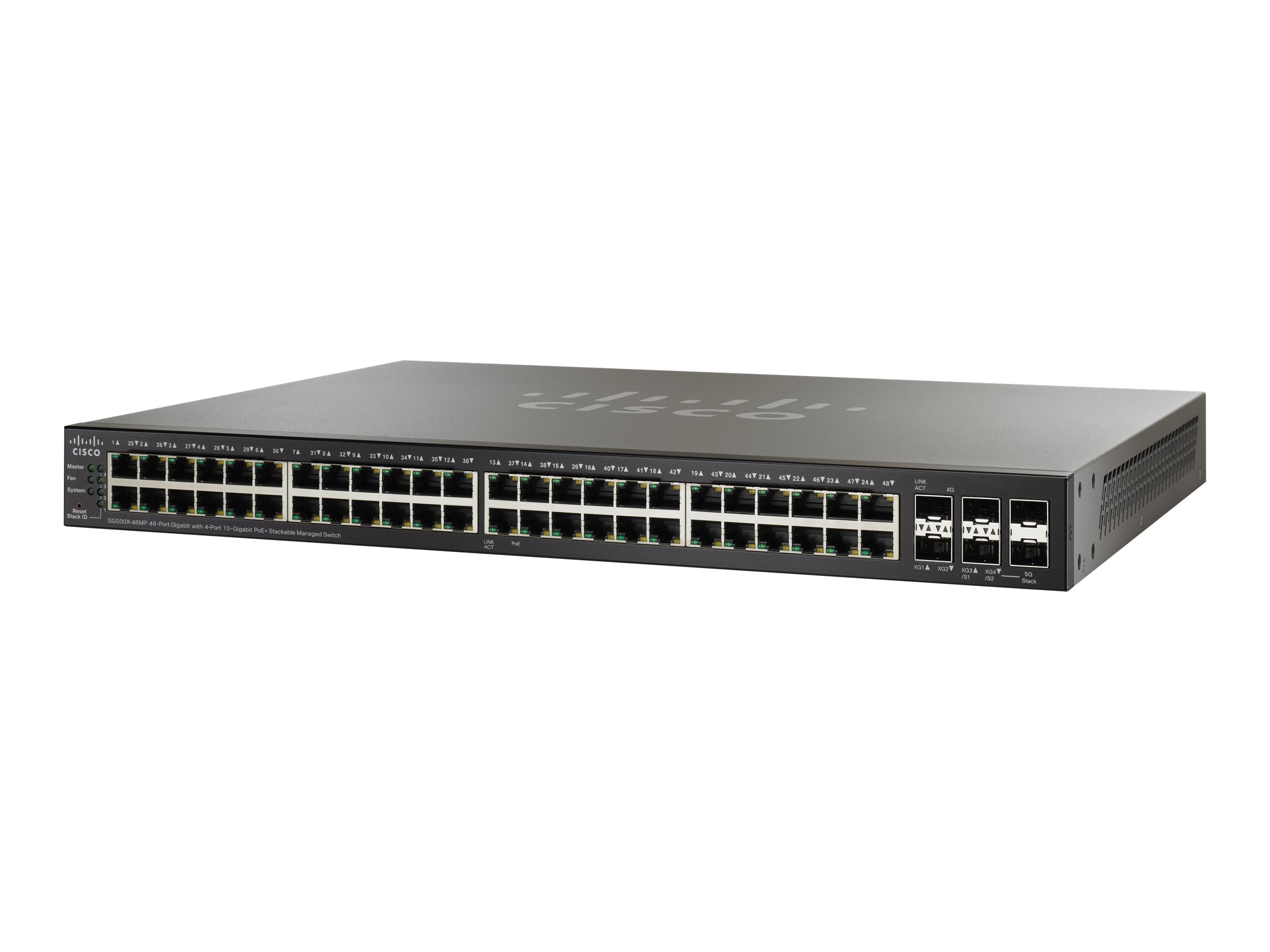 SG500X-48MP-K9-G5 - Cisco SG500X-48MP Switch, managed, 48x 10/100/1000 (PoE+)