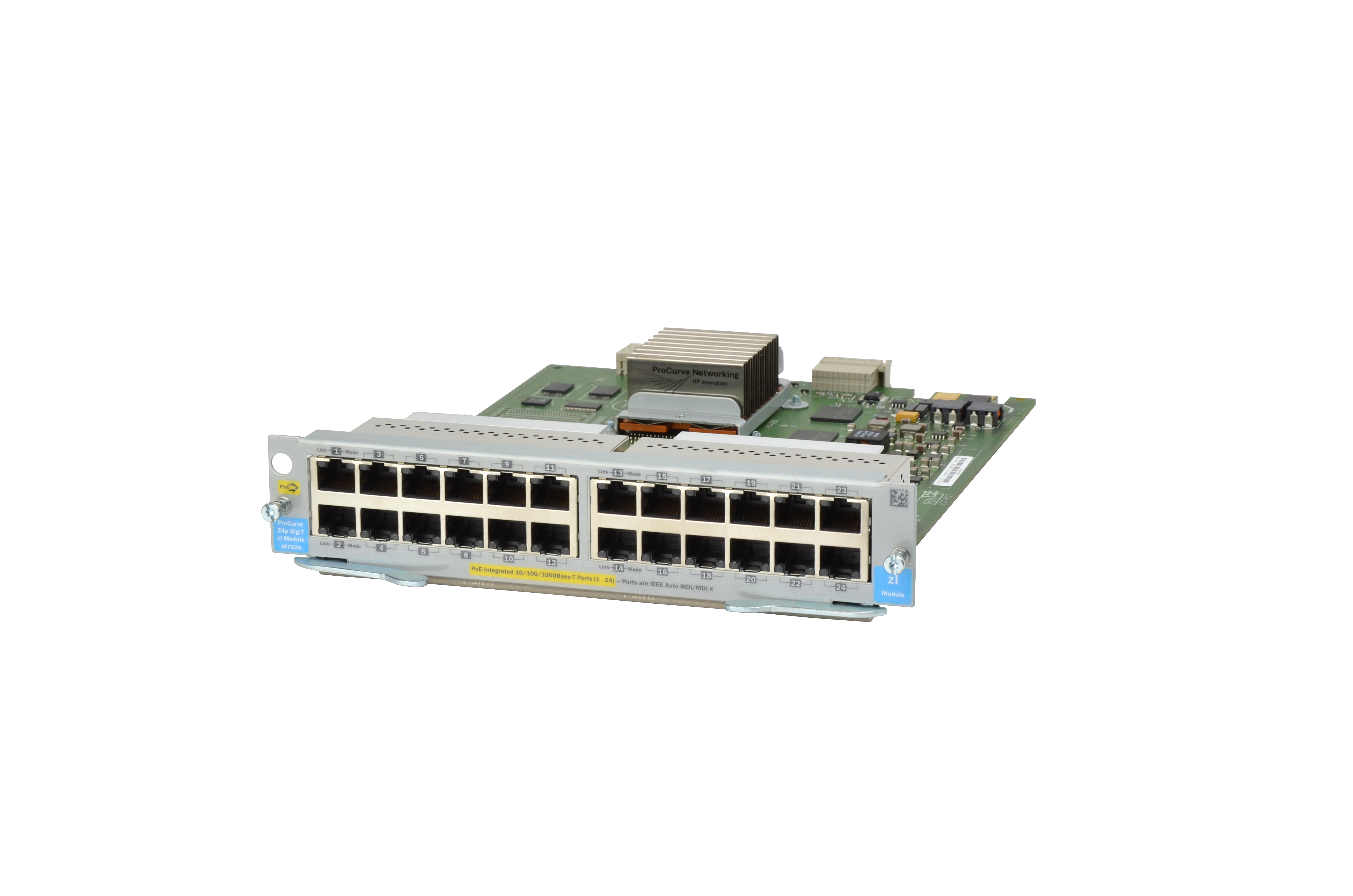 J8702A - HPE Aruba Switch 5400zl 24p 10/100/1000 PoE Module