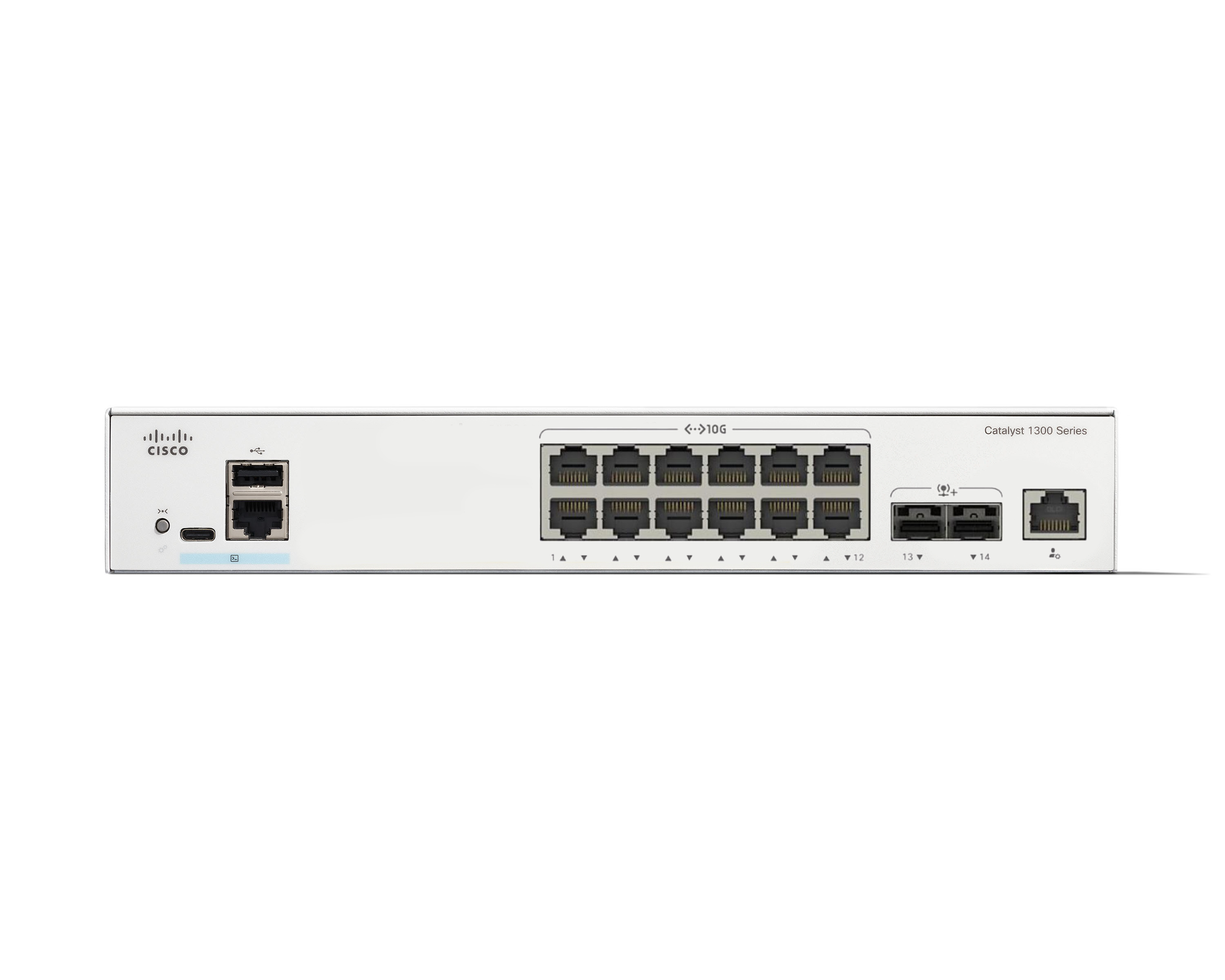 C1300-12XT-2X - Switch Cisco Catalyst 1300 - 12 puertos - Gestionado L3