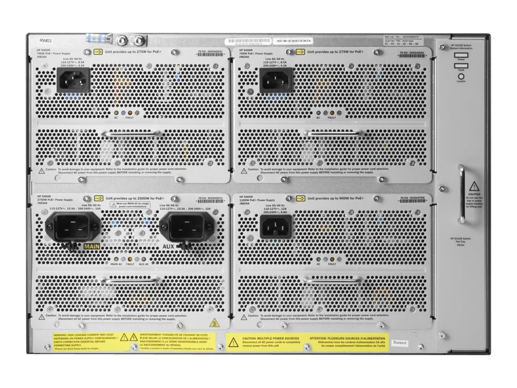 J9822A - Conmutador HPE Aruba 5400 - Gestionado de capa 2