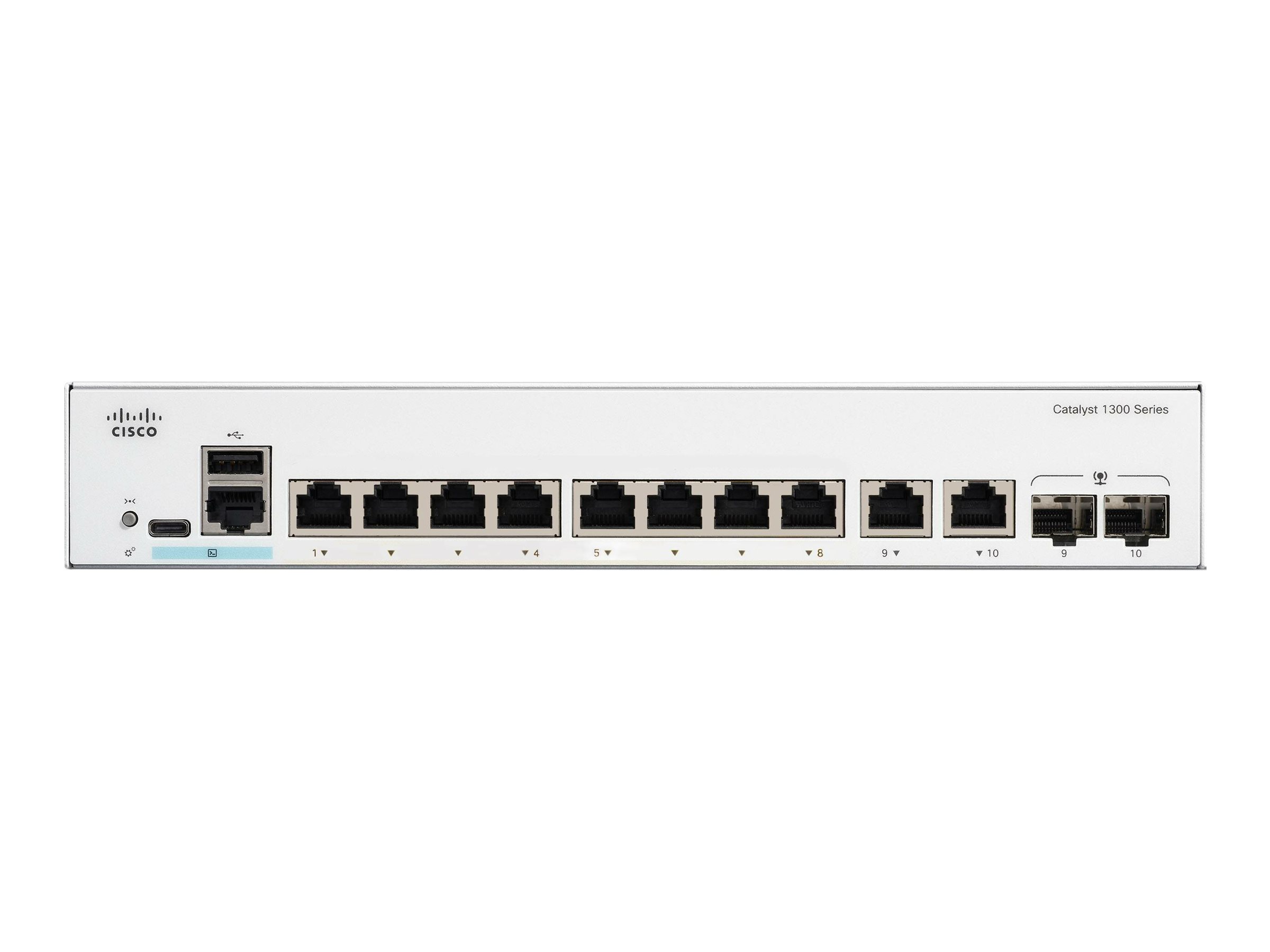 C1300-8T-E-2G - Conmutador Cisco Catalyst 1300 - 8 puertos - Gestionado L3