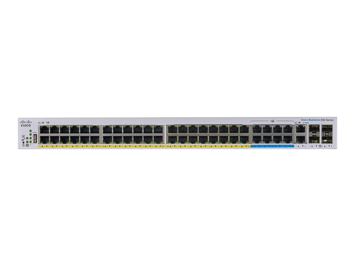 CBS350-48NGP-4X-EU - Commutateur Cisco Business 350 - 48 ports - Géré L3 - PoE++