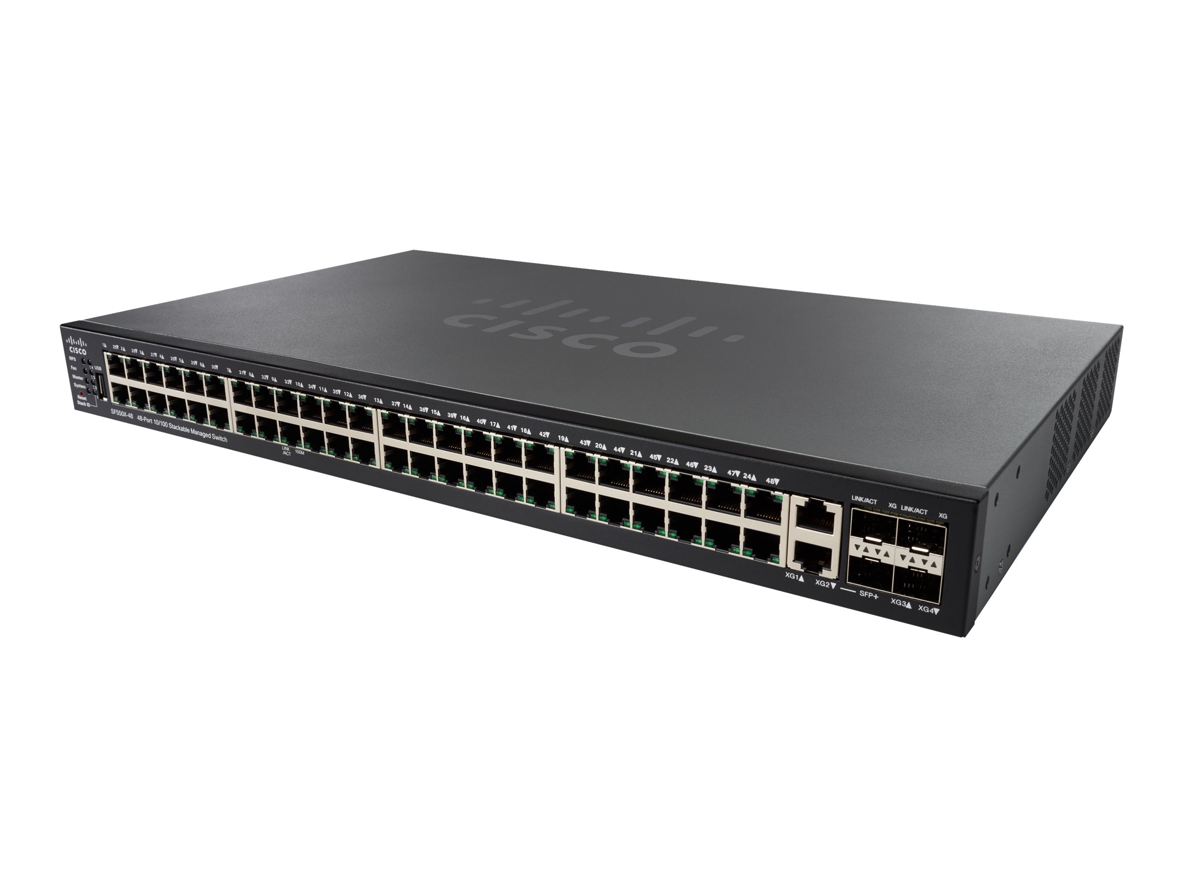 SF550X-48MP-K9 - Cisco 550X Series SF550X-48MP - Switch - L3 - managed - 48 x 10/100 (PoE+)