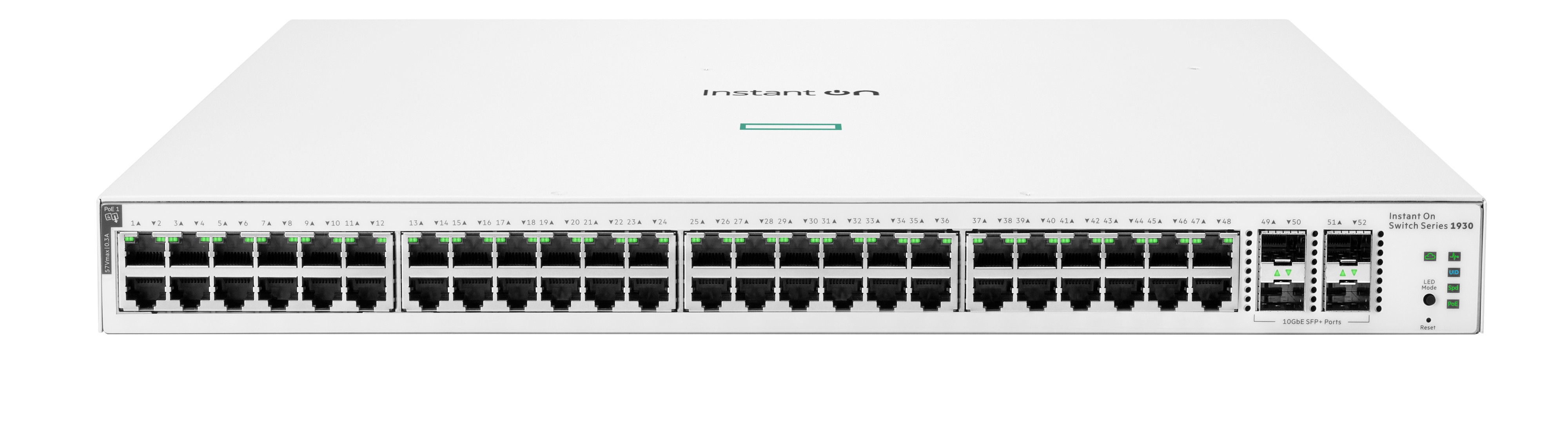 JL686B - HPE Networking Instant On 1930 48G PoE Switch, L3, 4SFP/SFP+, 370W, 48x 10/100/1000