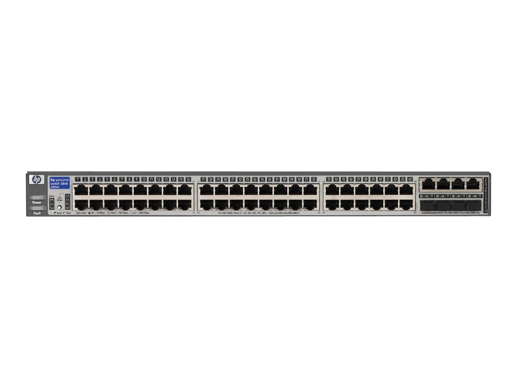 J4904A - HPE Switch 2848 - Switch - managed - 48 x 10/100/1000 + 4 x SFP