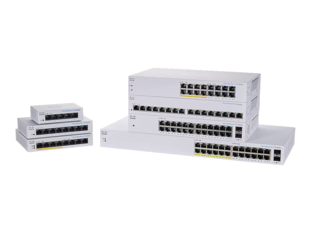 CBS110-8PP-D - Cisco Business 110 Series 110-8PP-D - Switch - unmanaged - 4 x 10/100/1000 (PoE)