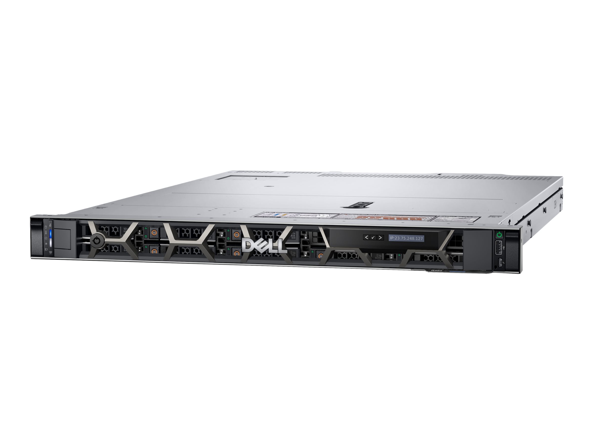 61P8P - Dell PowerEdge R450 - Server - Rack-Montage - 1U - de doble procesador - 1 x Xeon Silver 4314 / 2.4 GHz - RAM 16 GB - SAS - Hot-Swap 6.4 cm (2.5")