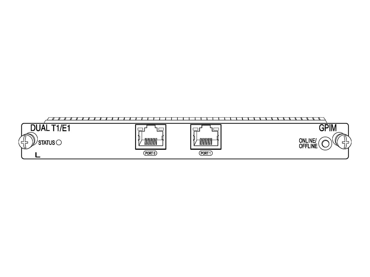 SRX-GP-DUAL-T1-E1 - Juniper Gigabit-Backplane Pluggable Interface Module