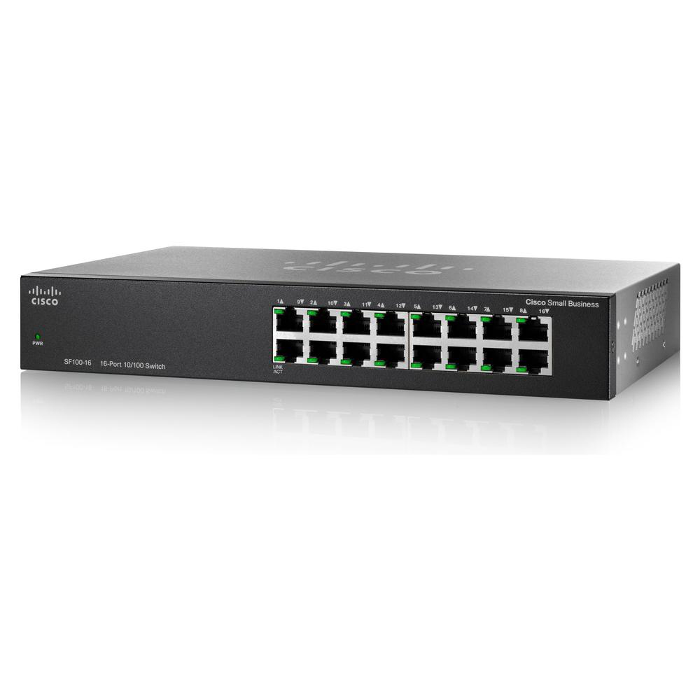 SF100-16-EU - Cisco SF 100-16 Switch, unmanaged