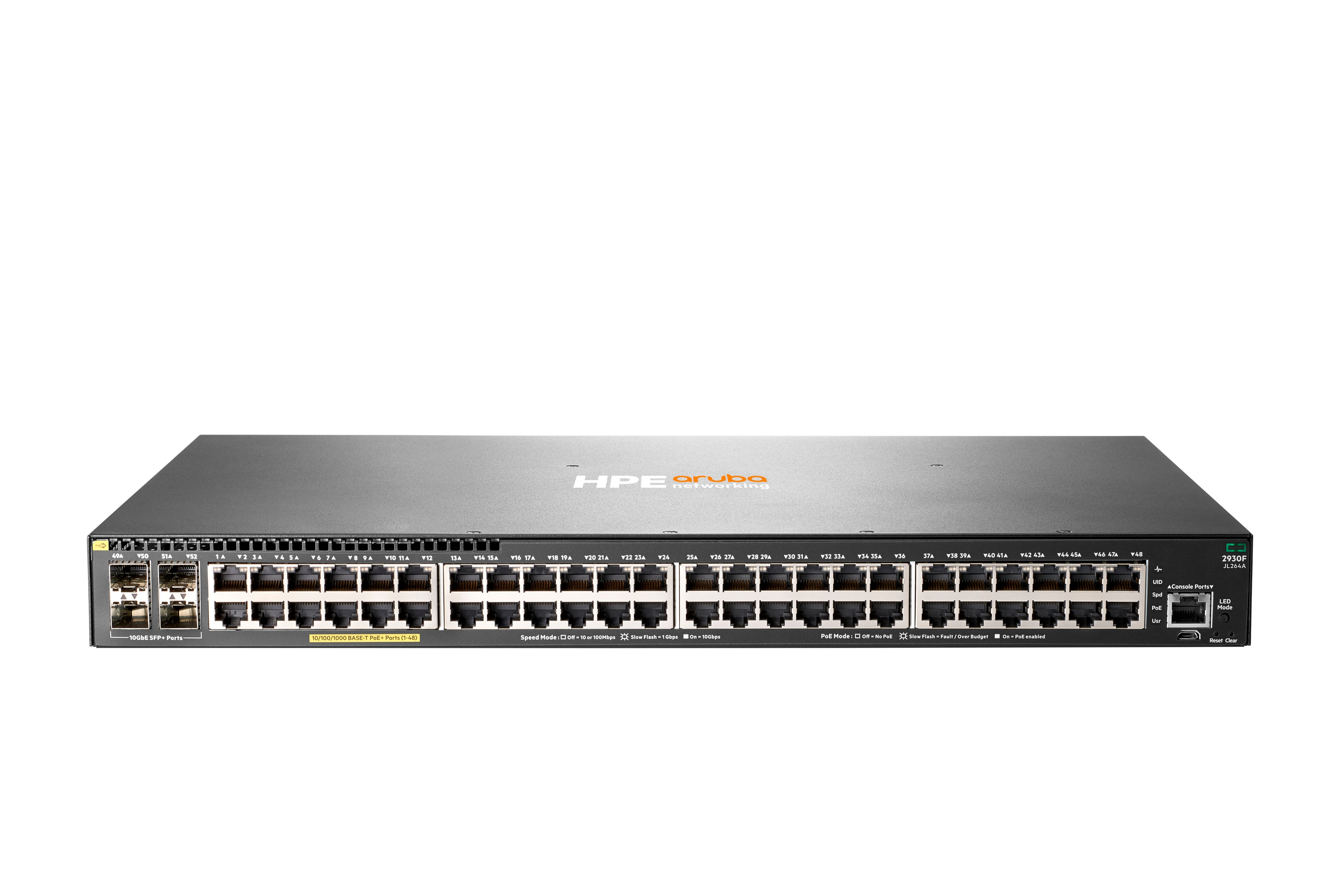 JL264A - Switch HPE Aruba 2930F - 48 puertos - Gestionado de capa 3 - PoE+