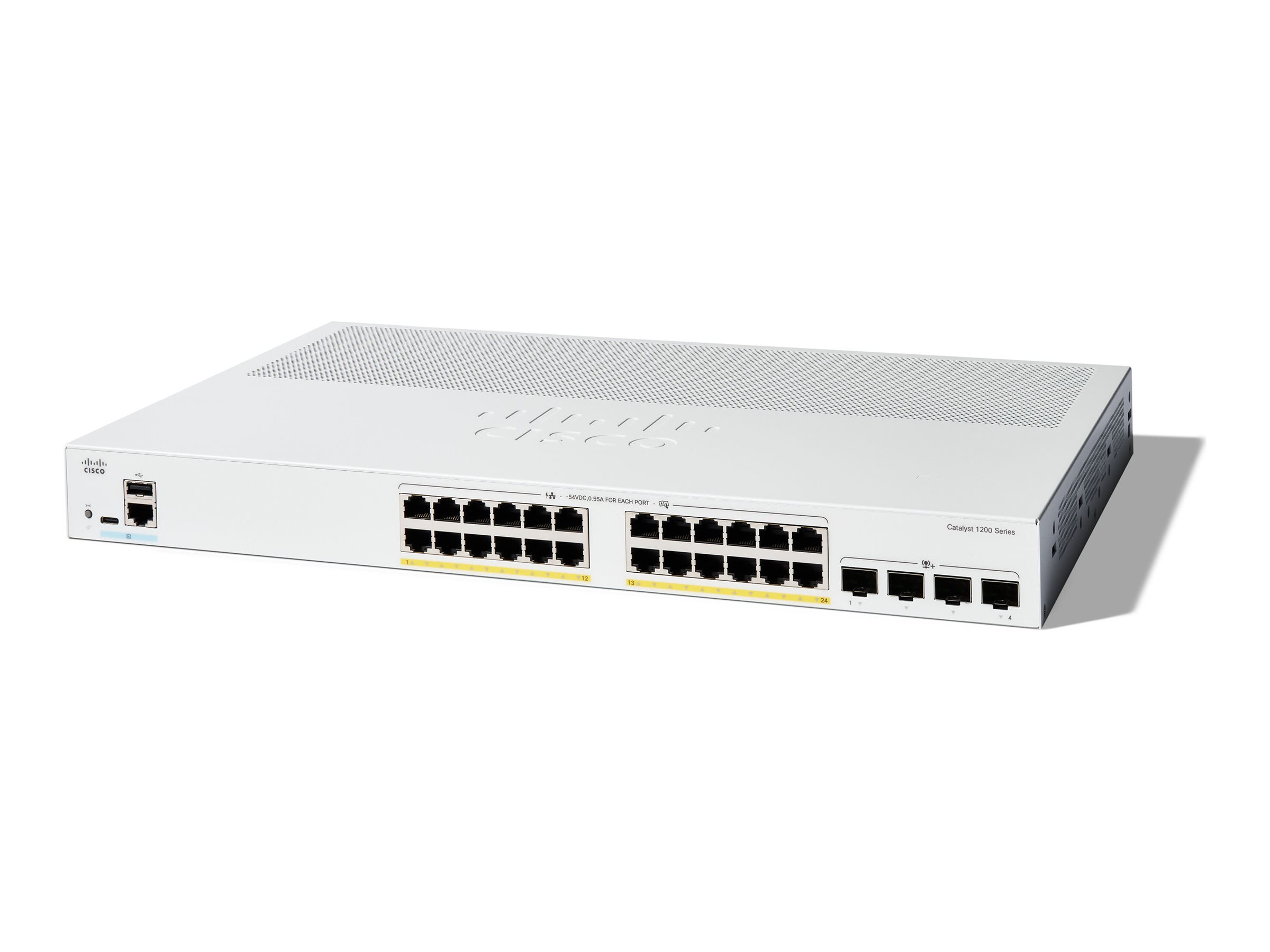 C1200-24P-4X - Cisco Catalyst L3 Switch, Smart, 24x 10/100/1000 PoE+