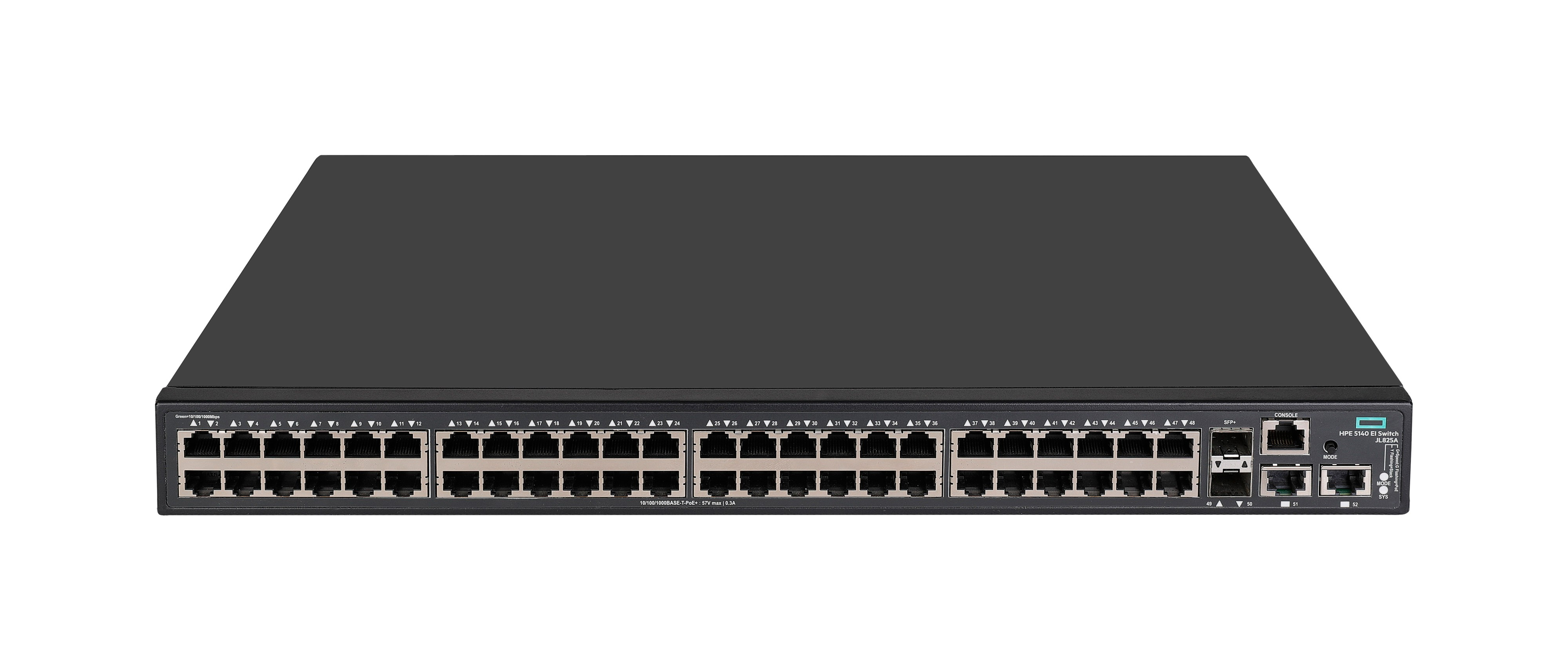 JL825A - HPE FlexNetwork 5140 48G POE+ 2SFP+ 2XGT EI - Switch - L3 - Smart - 48 x 10/100/1000 (PoE+)