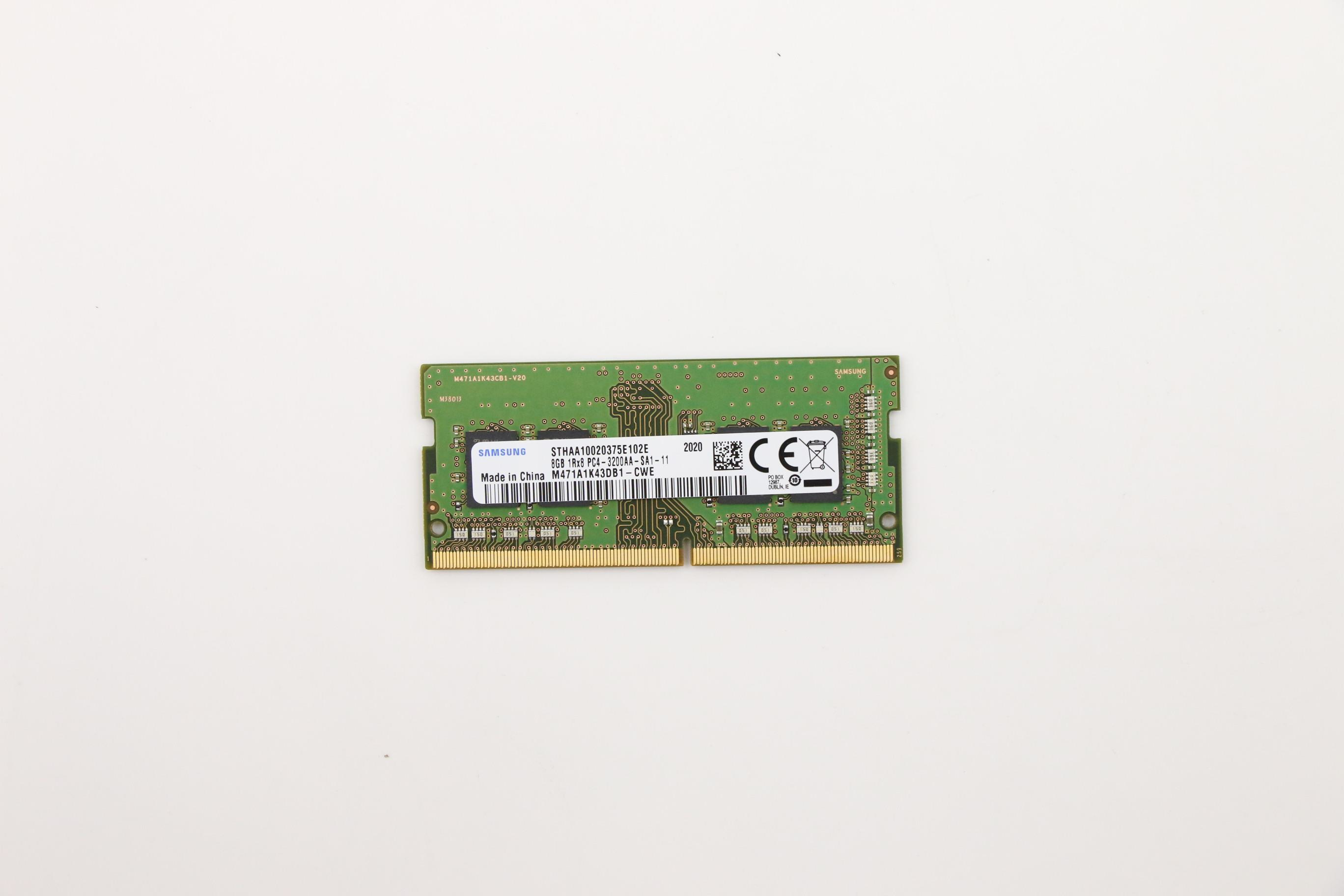 5M30V06802 - Lenovo 5M30V06802, 8 GB, 1 x 8 GB, DDR4, 3200 MHz, 260-pin SO-DIMM
