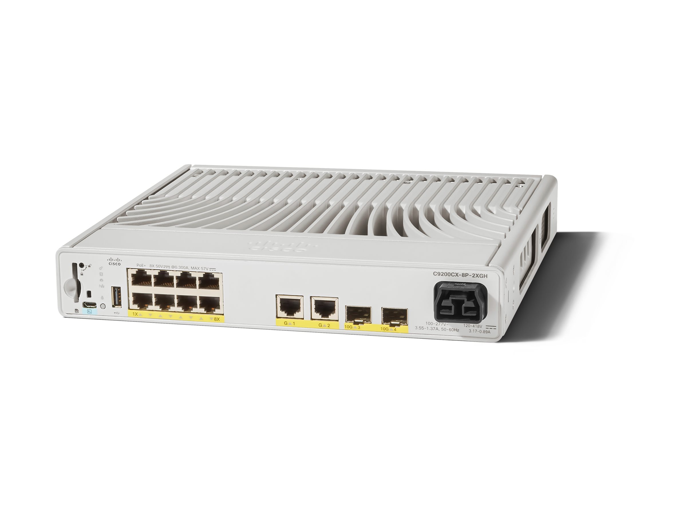 C9200CX-8P-2XGH-A - Cisco Catalyst 9200CX Switch, L3, 8 x 10/100/1000 (PoE+)