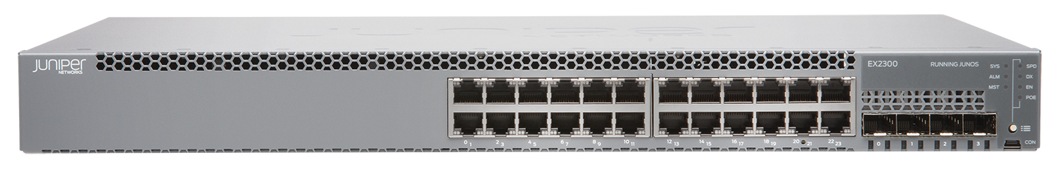 EX2300-24P - Juniper EX Series EX2300-24P - Switch - L3 - managed - 24 x 10/100/1000 (PoE+)