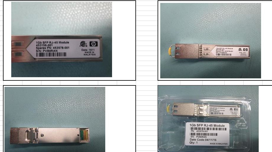 453578-001 - HP HPE 574898-001, copper, 1000 Mbit/s, SFP