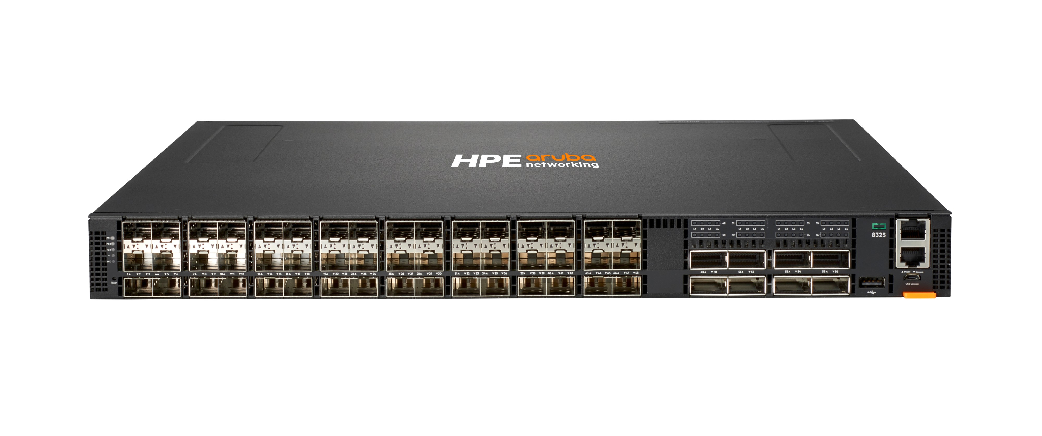 JL624A - HPE Aruba 8325-48Y8C Switch, L3 managed, 48x 1GbE PoE+