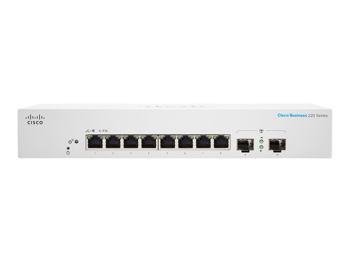 CBS220-8T-E-2G-EU - Switch Cisco Business 220 - 10 porte