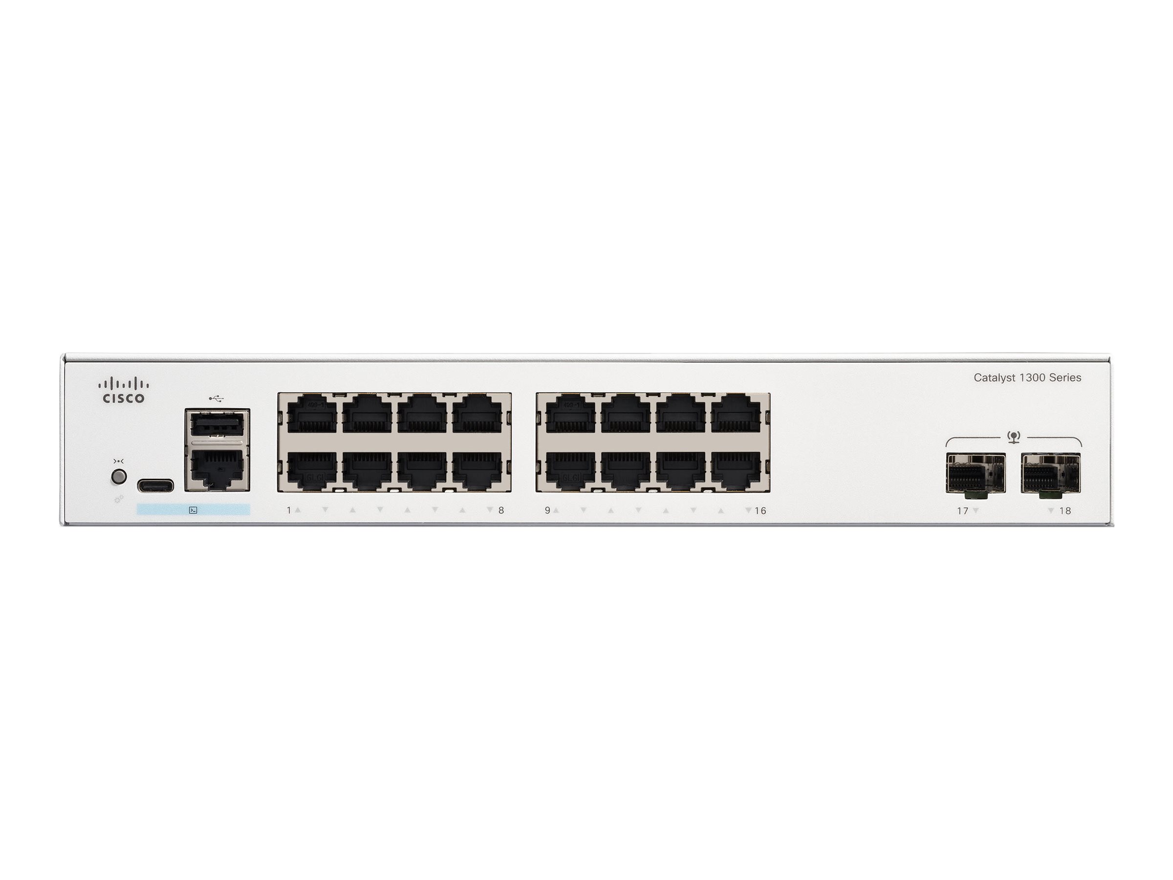 C1300-16T-2G - Conmutador Cisco Catalyst 1300 - 16 puertos - Gestionado L3