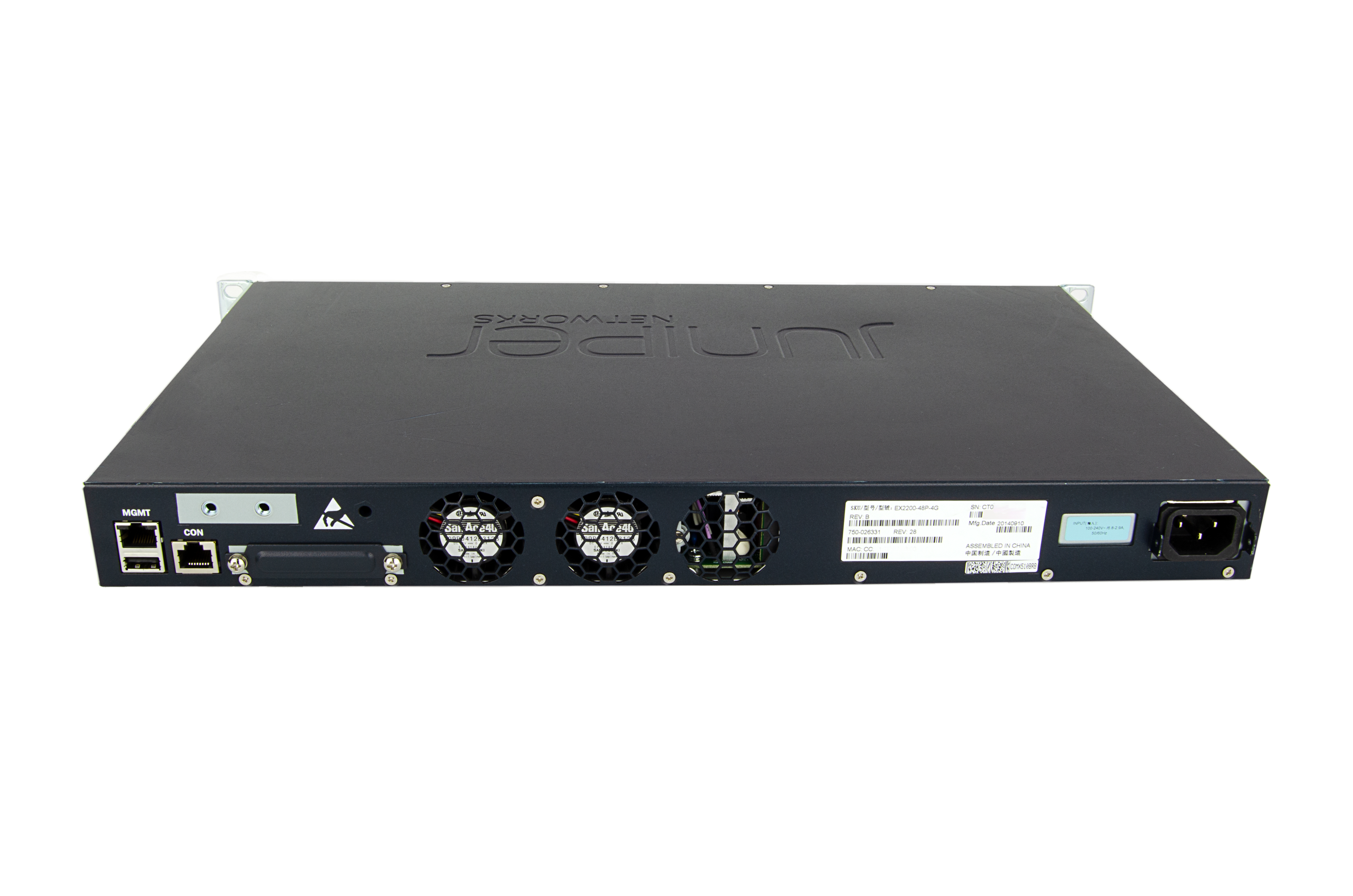 EX2200-48P-4G - Conmutador Juniper EX 2200 - 48 puertos - Gestionado L3 - PoE+
