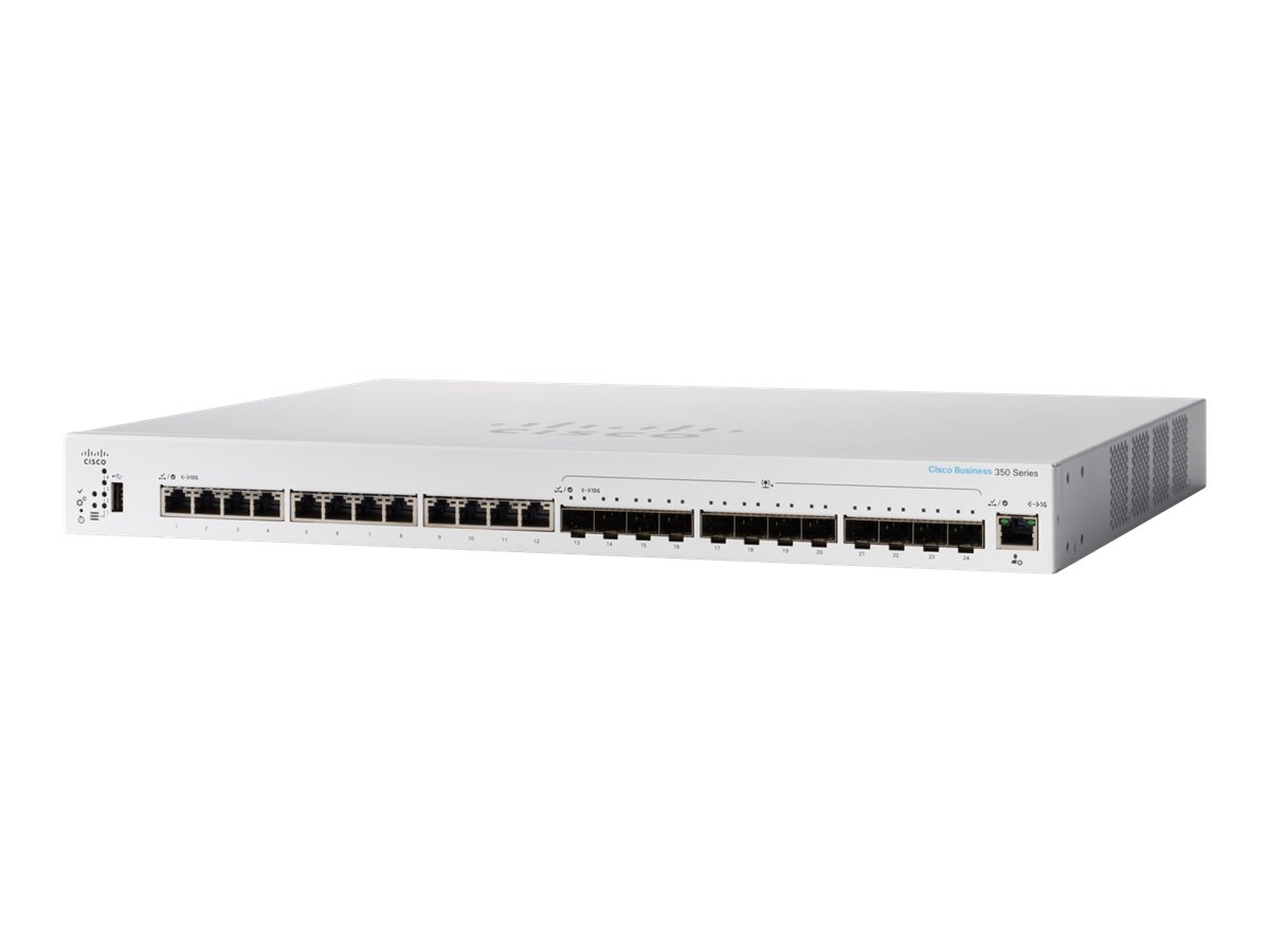 CBS350-24XTS-EU - Cisco Business 350 Series Switch, 24-Port, Managed, Gigabit Ethernet, Fanless, Stackable