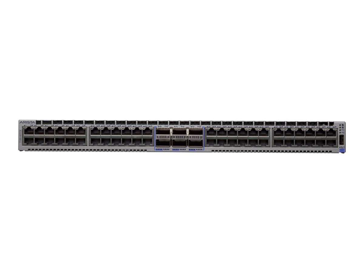 DCS-7160-48TC6 - Arista 7160 Series 7160-48TC6 - Switch - L3 - managed - 48 x 10GBase-T + 6 x 100 Gigabit QSFP (Uplink)
