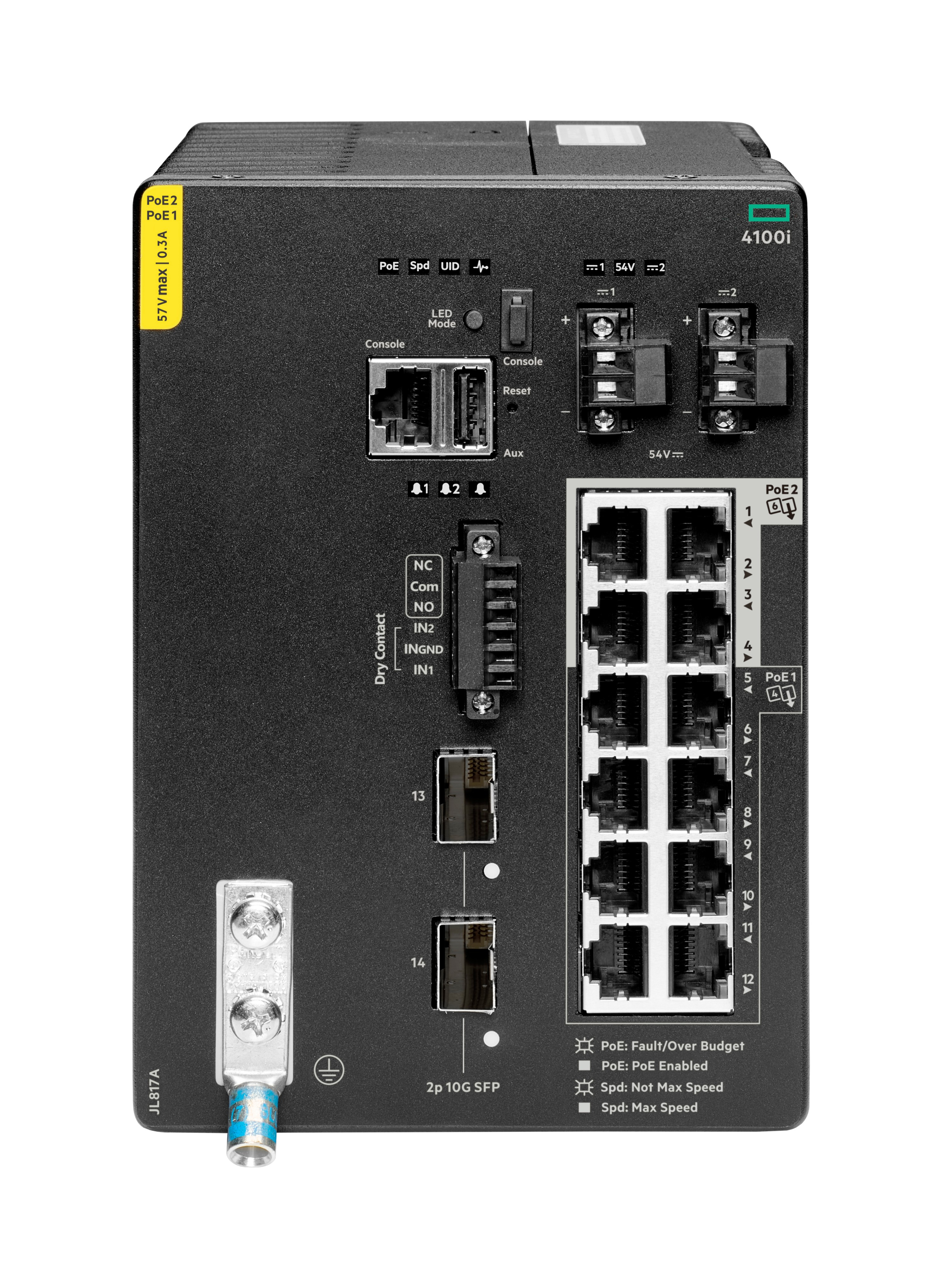 JL817A - HPE Aruba 4100i Switch, 8x 10/100/1000, PoE Class 4