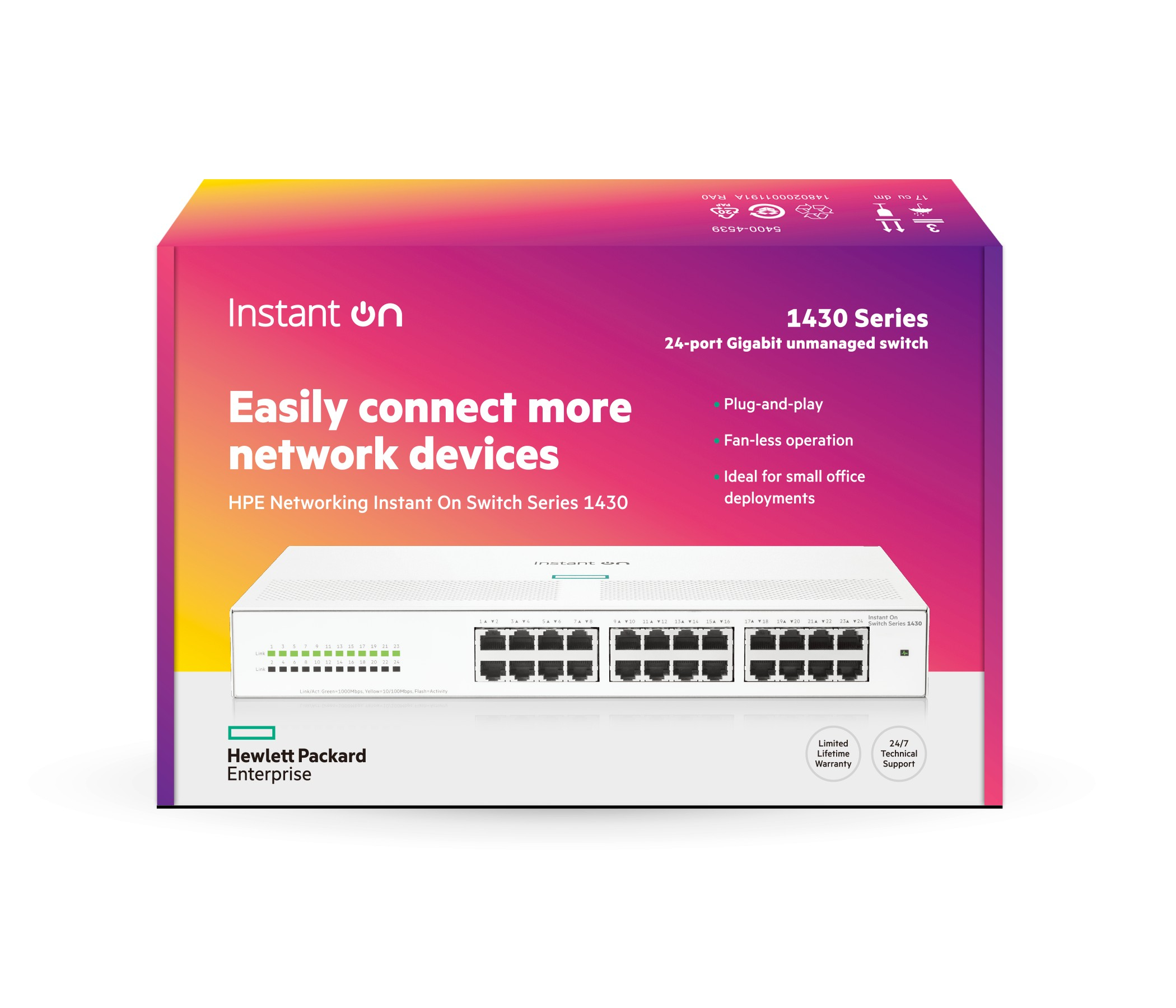 R8R49A - Conmutador HPE Aruba Instant On 1430 - 24 puertos - No gestionado
