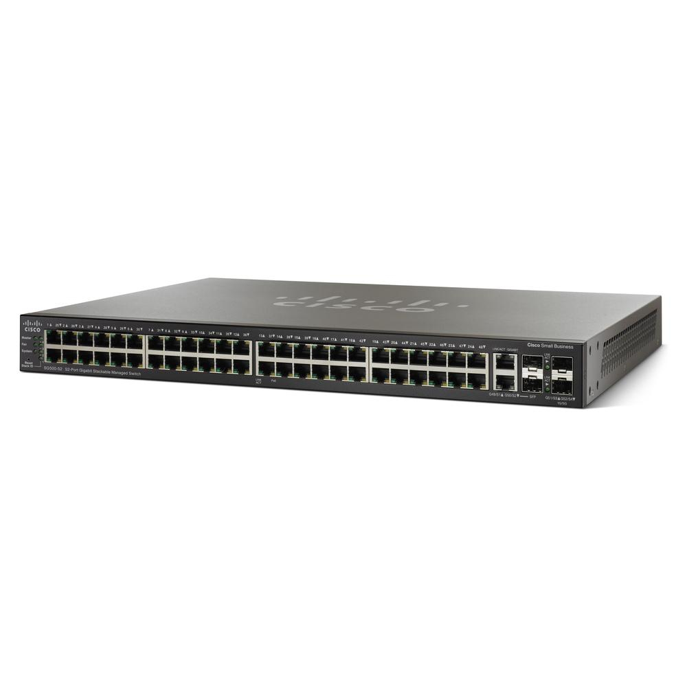 SG500-52-K9-G5 - Cisco SG500-52 Small Business Switch, Managed, 52 Porte, Stackable, Gigabit Ethernet