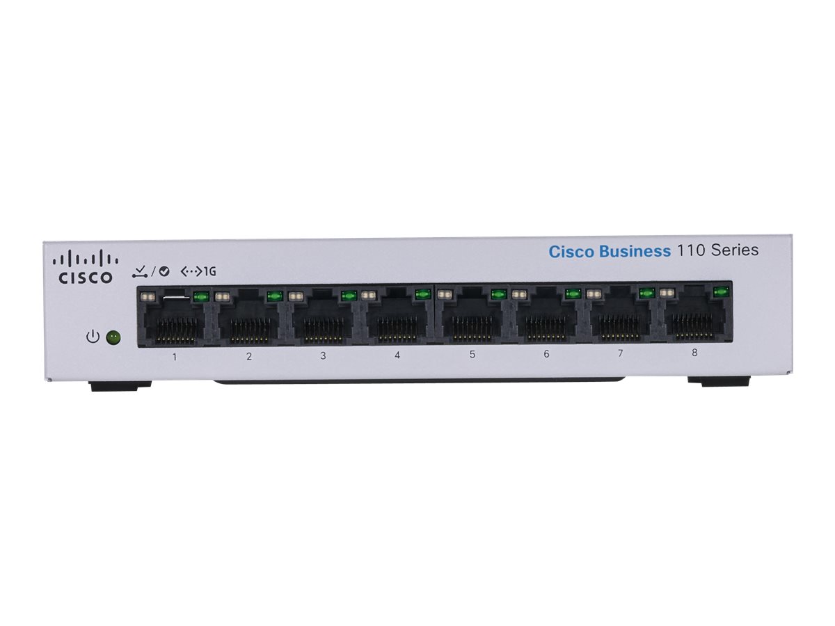 CBS110-8T-D-EU - Switch Cisco Business 110 - 8 puertos - No gestionado