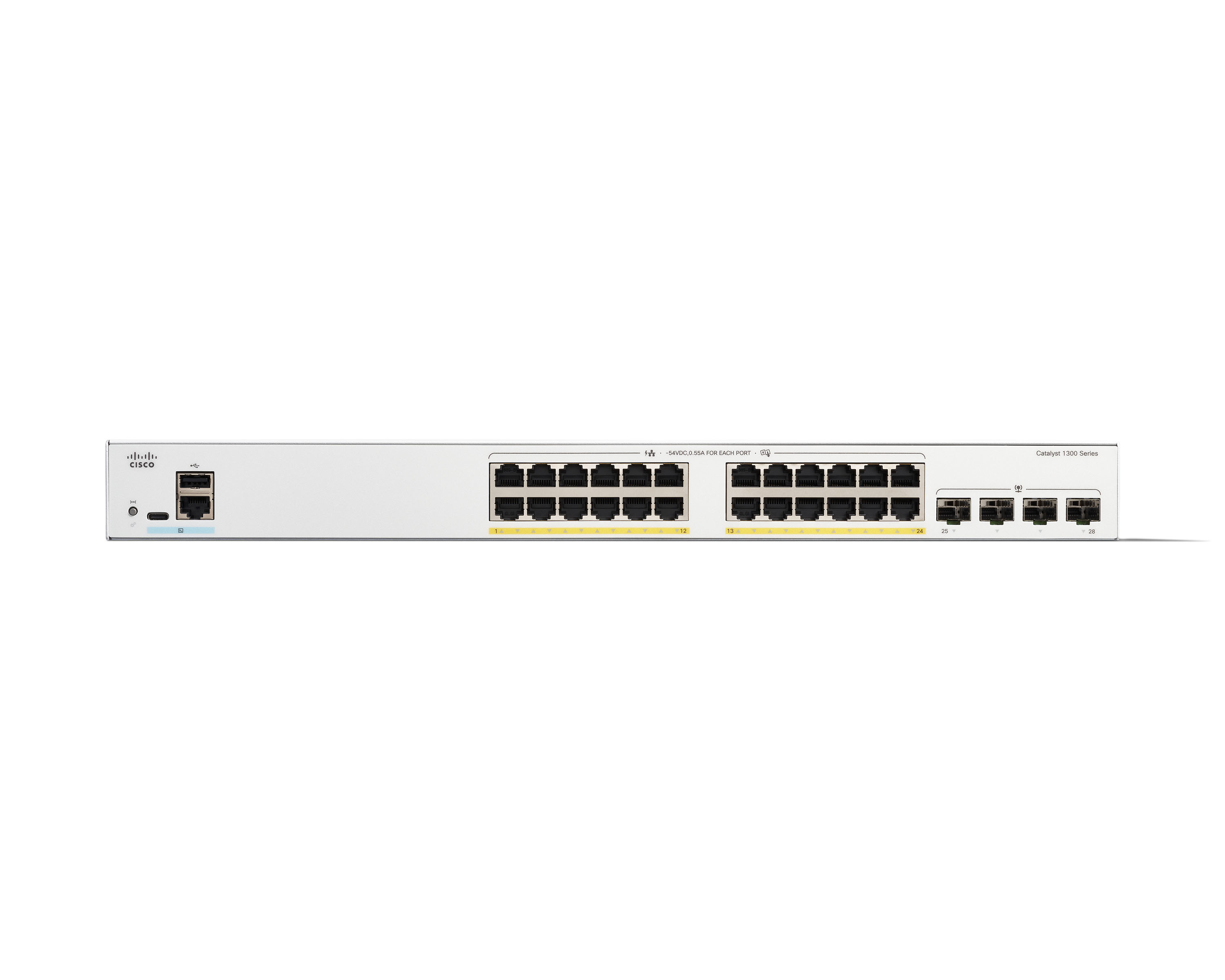 C1300-24FP-4G - Conmutador Cisco Catalyst 1300 - 24 puertos - Gestionado L3 - PoE+