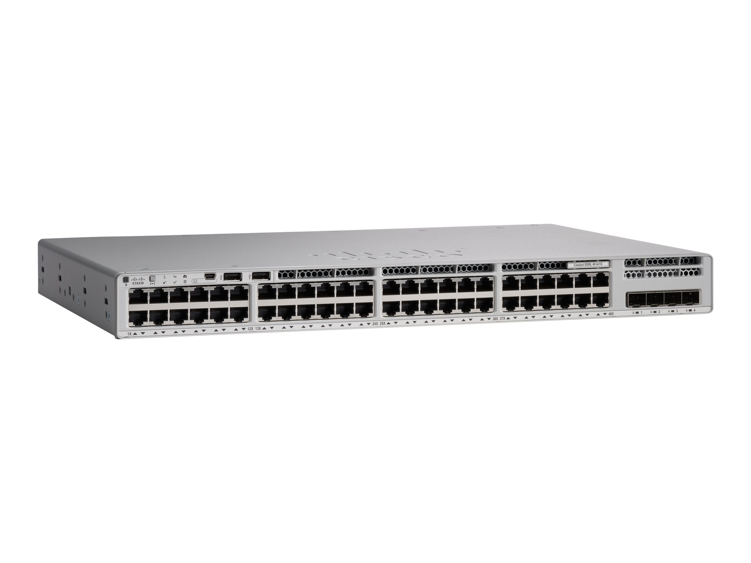 C9200L-48T-4G-M - Cisco Meraki Catalyst 9200L-48T-4G - Switch - L3 - managed - 48 x 1000Base-T + 4 x Gigabit SFP (Uplink)