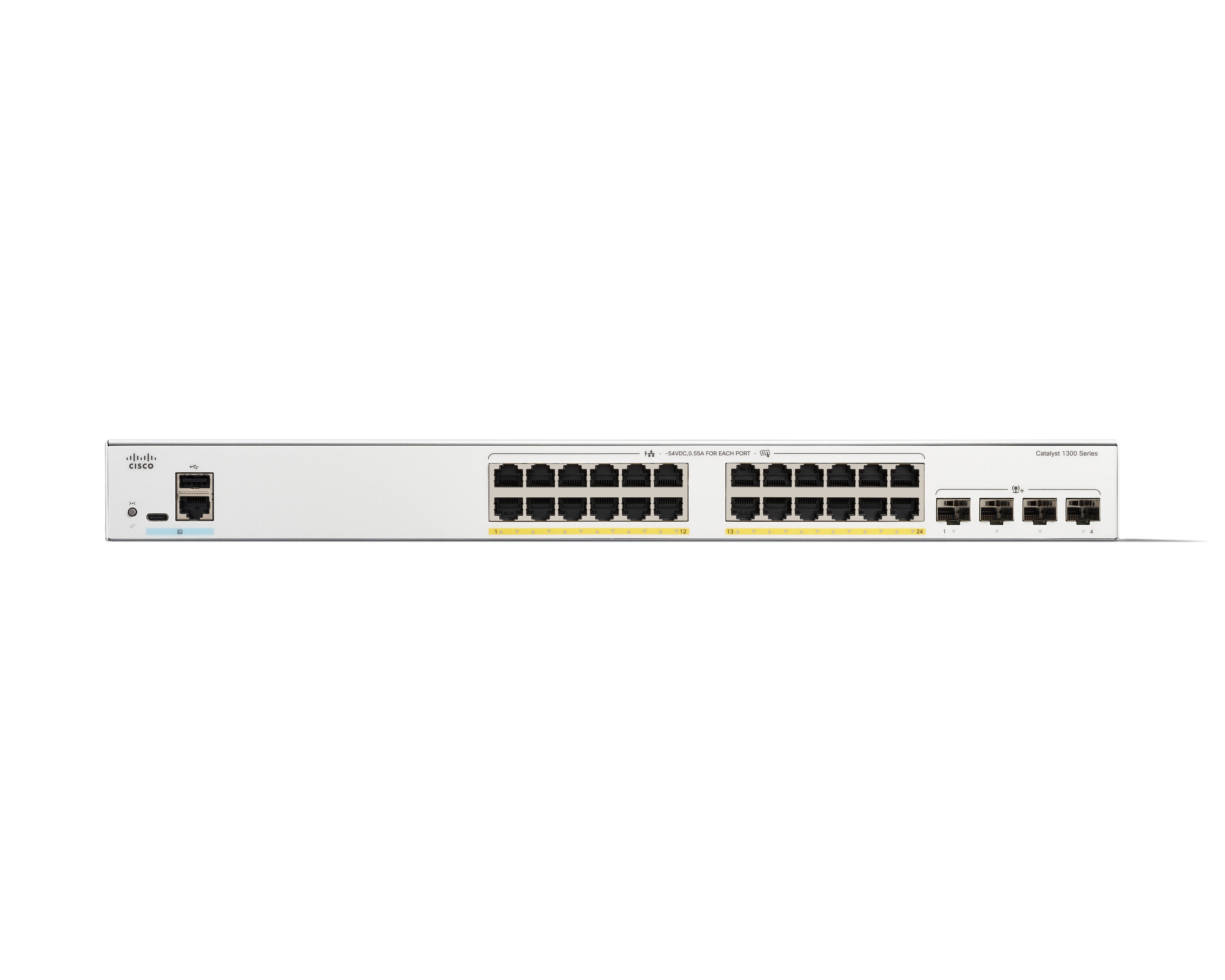 C1300-24P-4X - Conmutador Cisco Catalyst 1300 - 24 puertos - Gestionado L3 - PoE+
