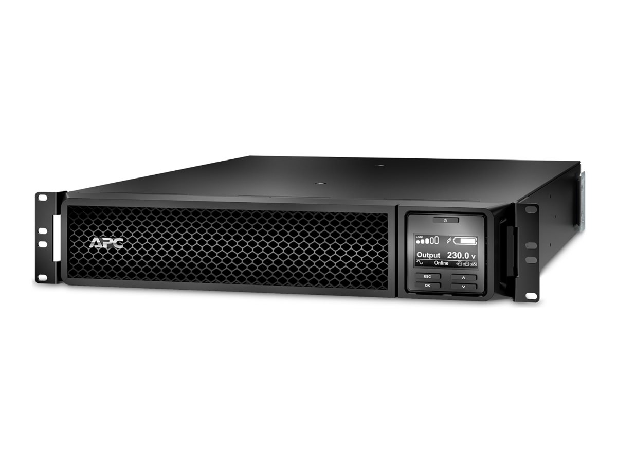SRT2200RMXLIR - APC Smart-UPS - UPS (rack-mountable) - 8x C13 + 2x C19 IEC sockets, extended runtime, SmartSlot, with rail kit