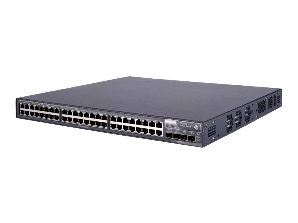 JC104A - HPE 5800-48G-PoE+ Switch with 1 Interface Slot - Switch - managed - 48 x 10/100/1000 (PoE+)