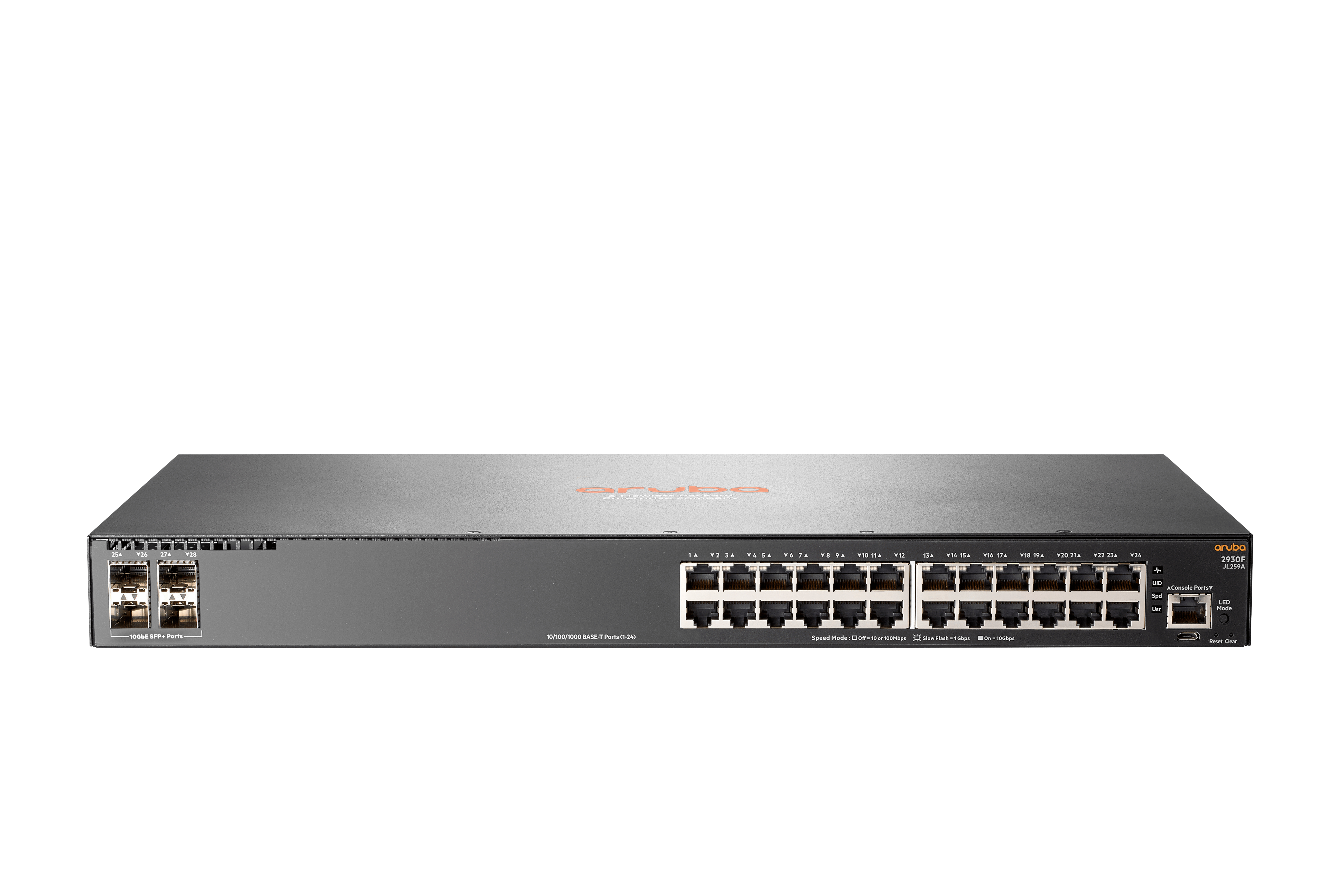JL259A#ABB - HPE Aruba 2930F 24G 4SFP Switch, L3 managed, 24x 10/100/1000 + 4x Gigabit SFP Uplink