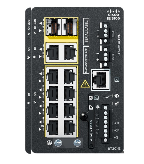 IE-3105-8T2C-E - Conmutador Cisco Industrial Ethernet 3100 - 10 puertos - Gestionado de capa 2